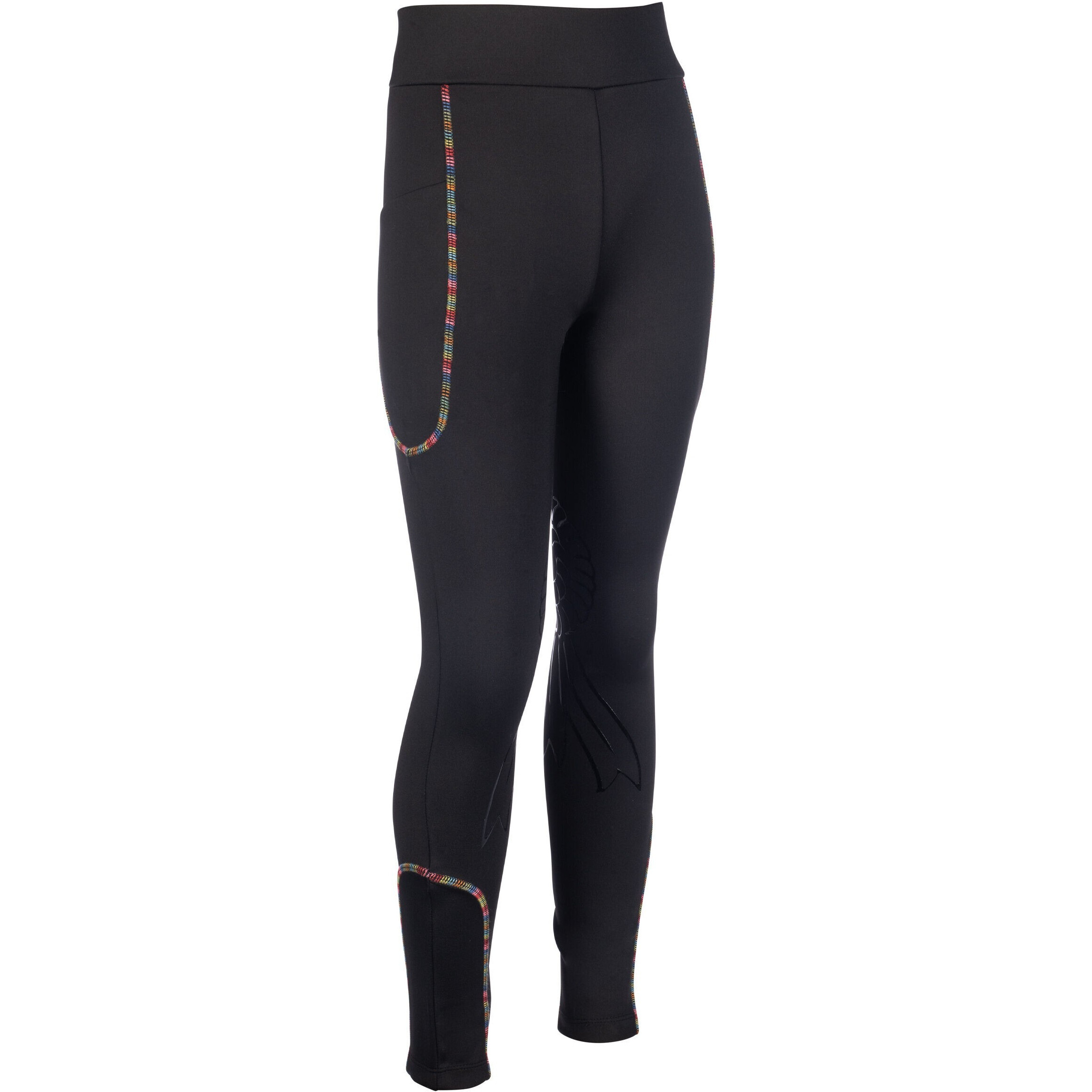 Kinder Reitleggings Silikon Kniebesatz POLLY schwarz Kinder Reitleggings Silikon Kniebesatz POLLY schwarz