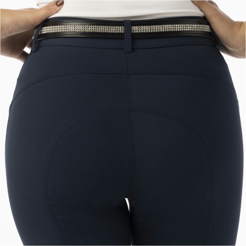 Damen Reithose Silikon Kniebesatz GIZEL marineblau
