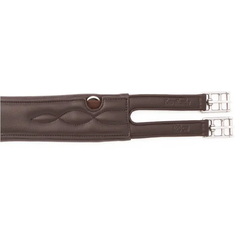 Ledersattelgurt ohne Elast COMFORT Softleder braun