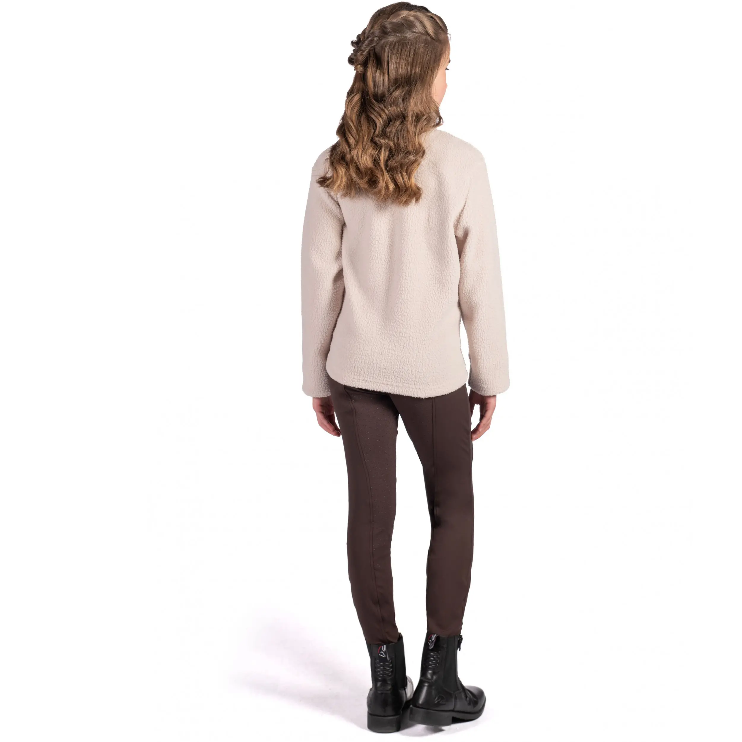 Winter Kinder Reitleggings Silikon Vollbesatz MIA dunkelbraun