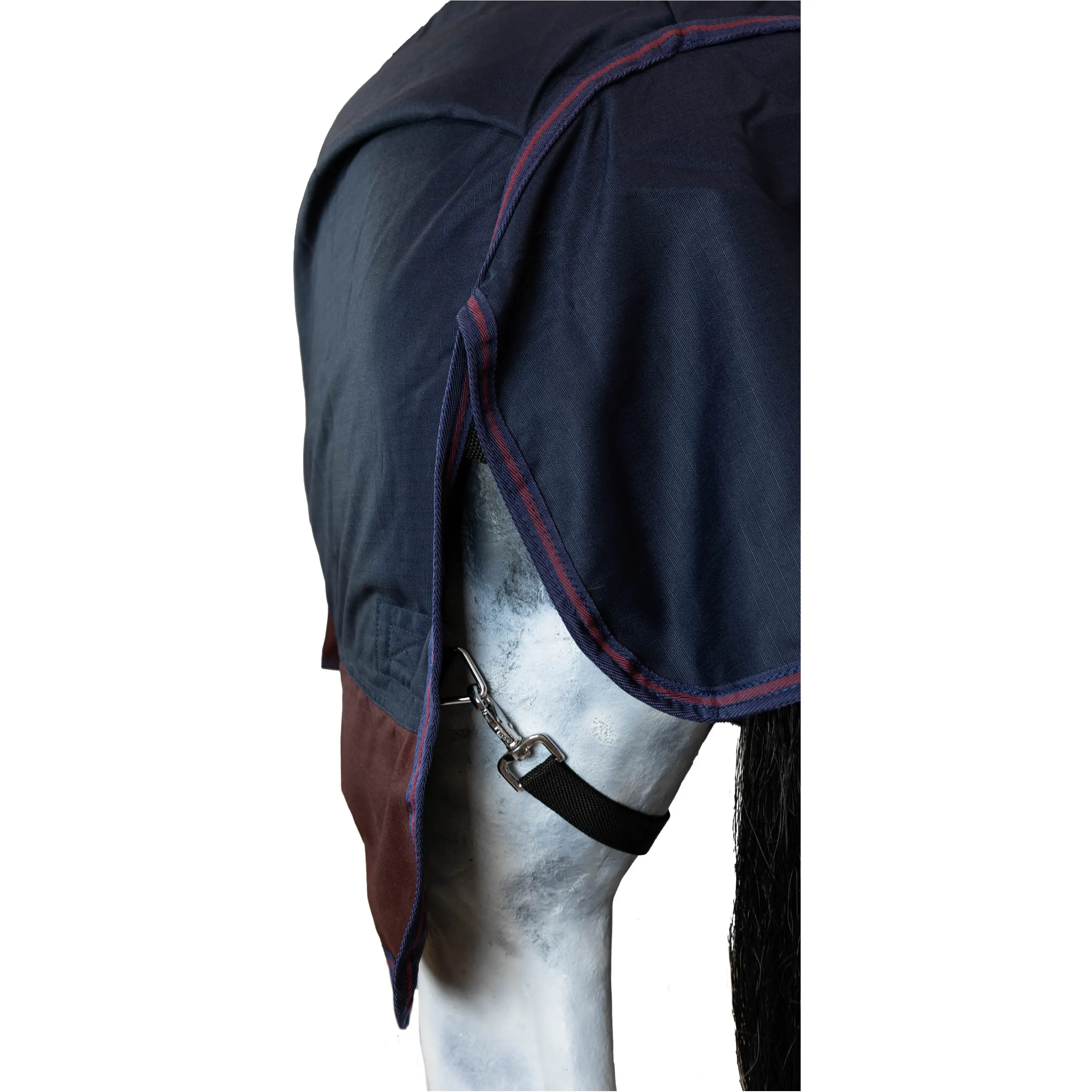 Winterdecke Full Neck 100g Füllung 600D BASICLINE marine/kastanie