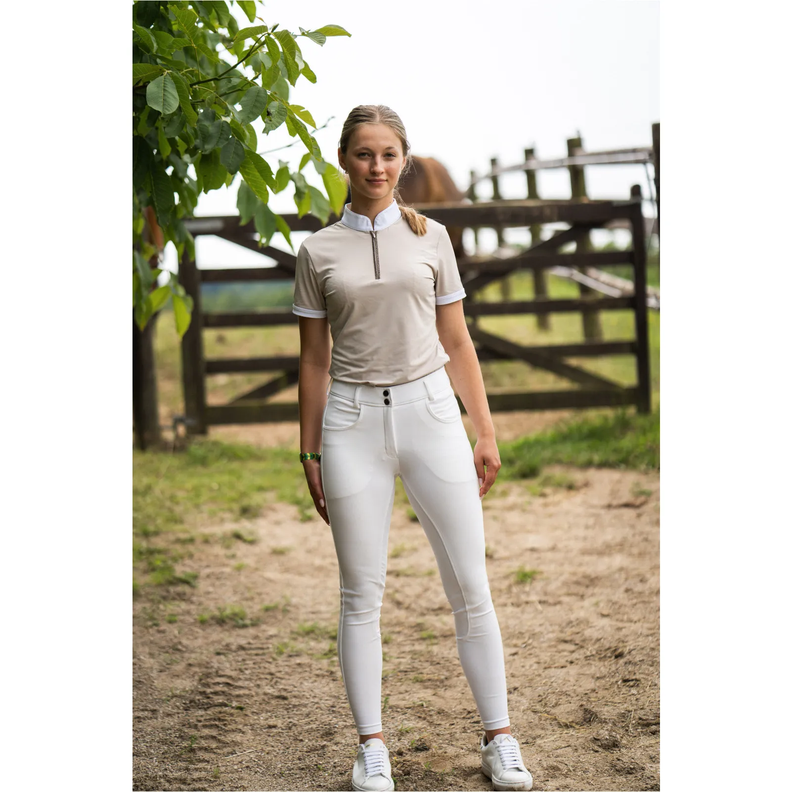 Damen Showshirt Kurzarm NICE sandshell