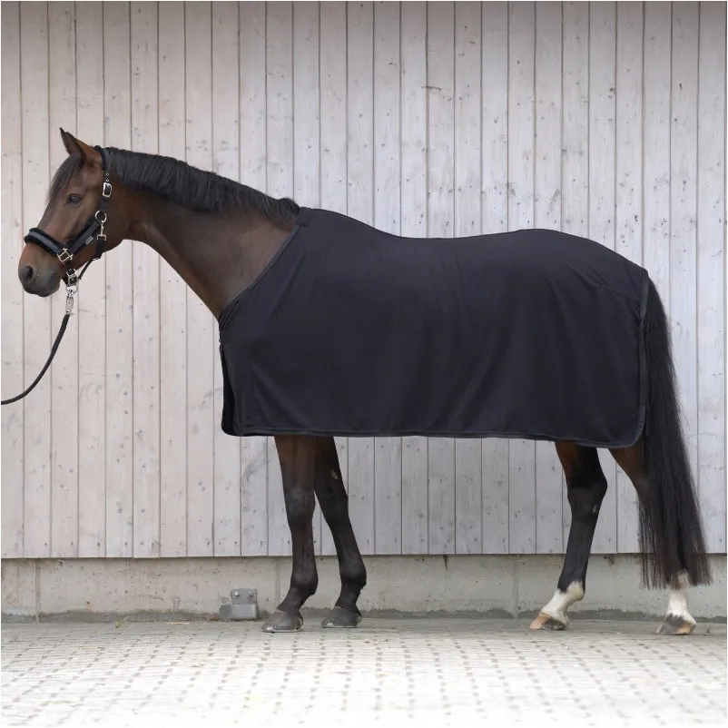 Fleece-Abschwitzdecke NOBLE schwarz