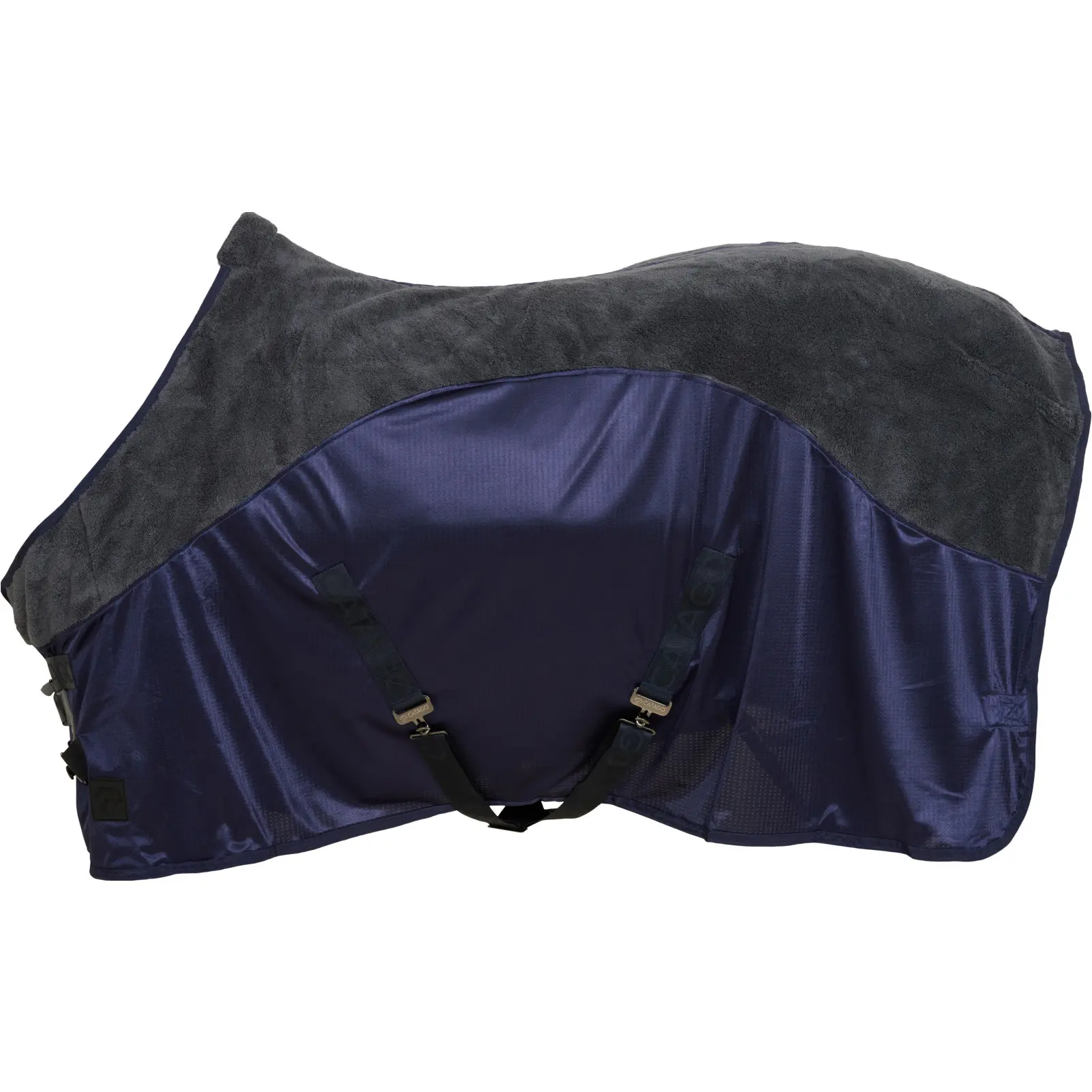 Abschwitzdecke mit Mesh TRINITY Quick Dry asphalt