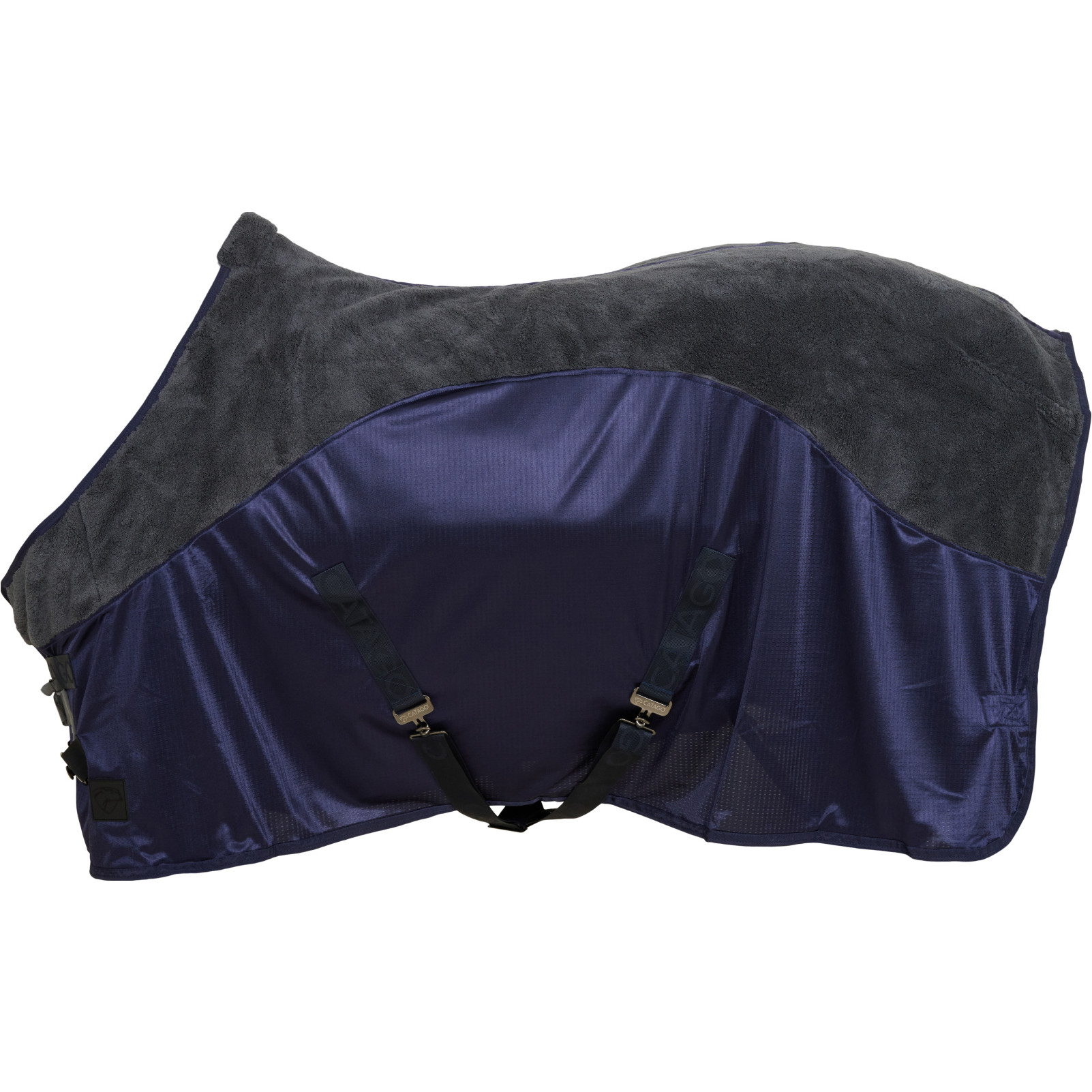 Abschwitzdecke mit Mesh TRINITY Quick Dry asphalt