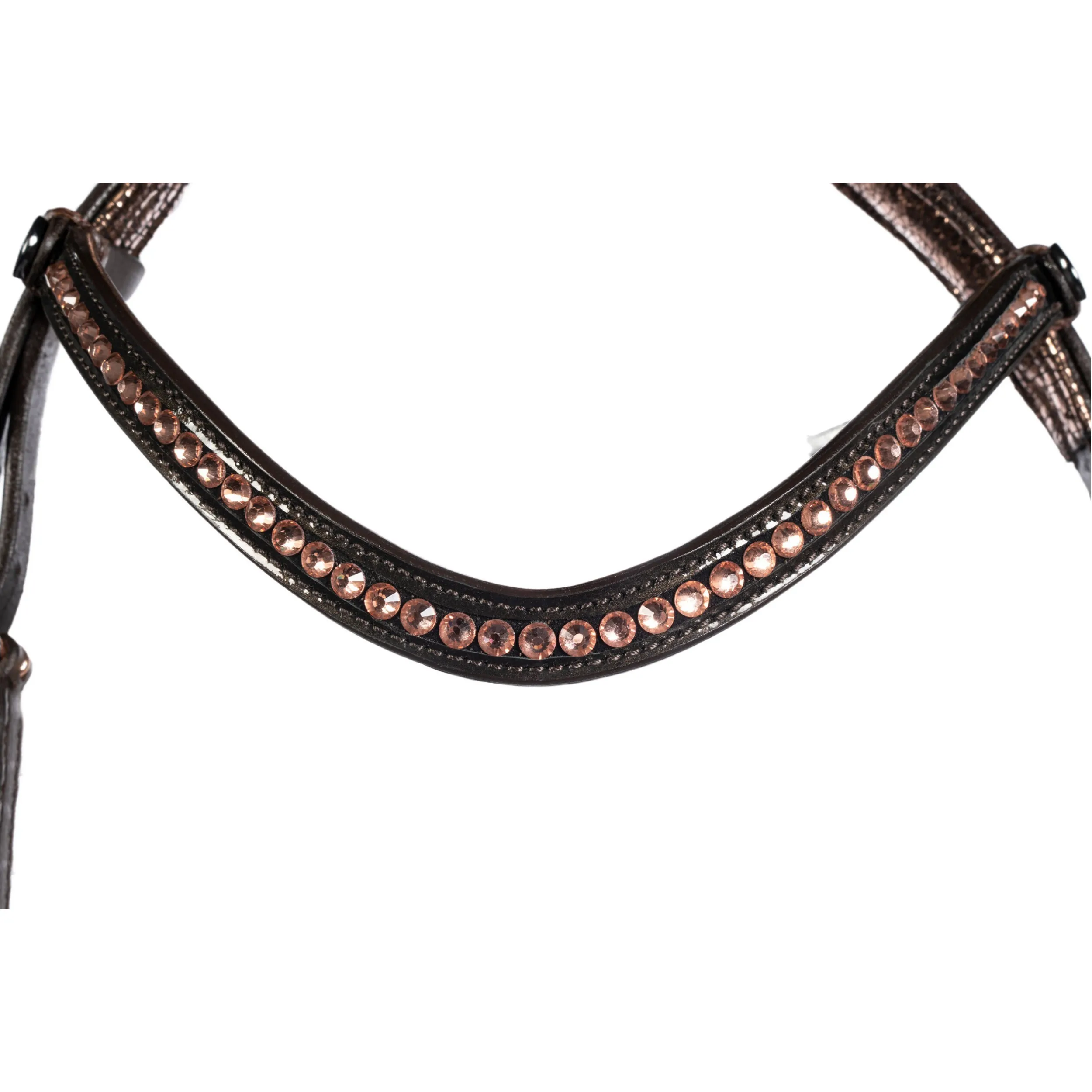 Trensenzaum SOFIA braun/rosegold