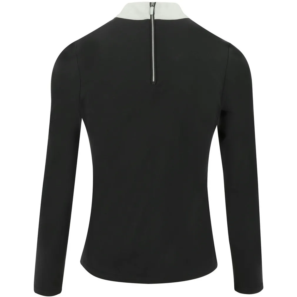 Damen Turniershirt Langarm VALENCIA schwarz