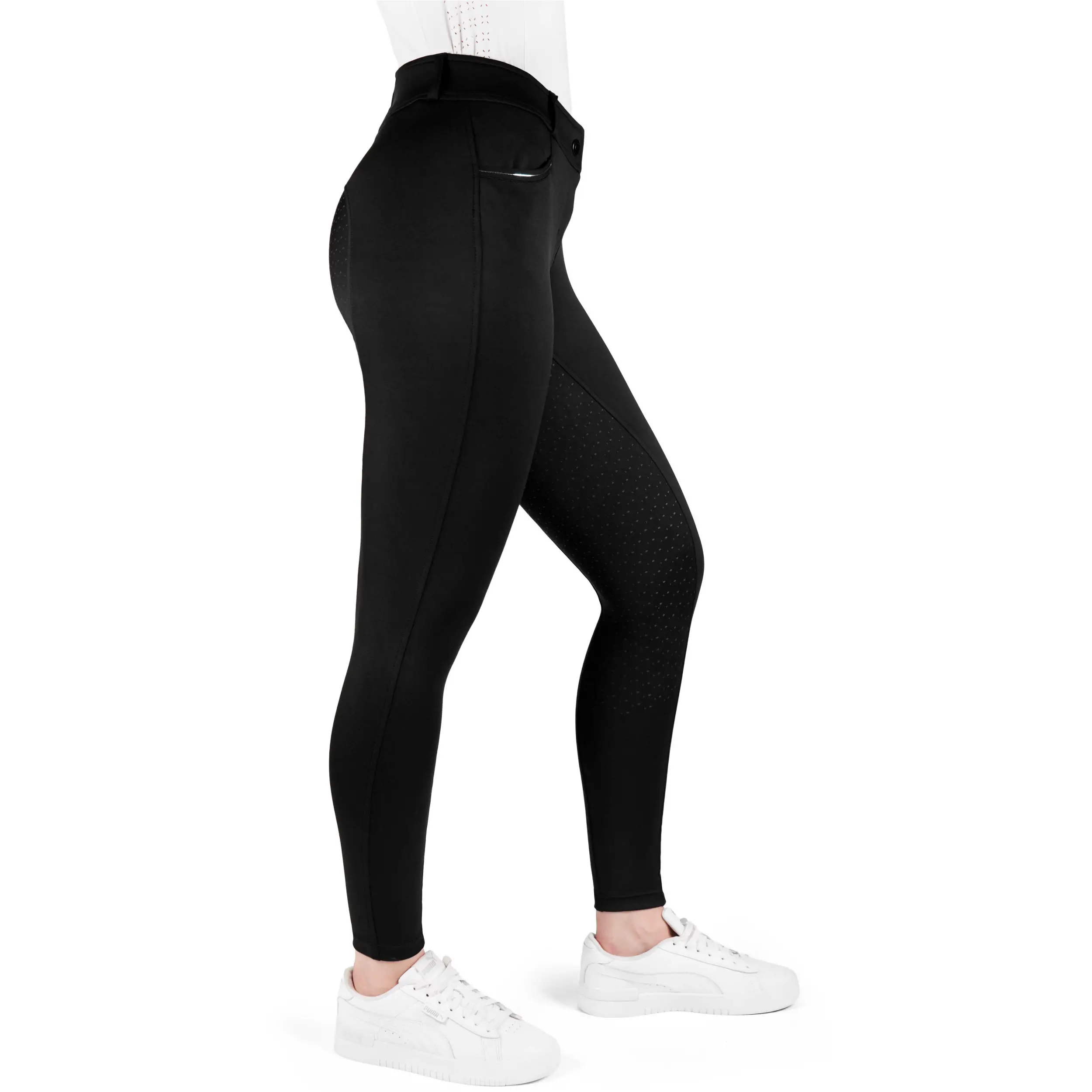 Damen Reithose Silikon Vollbesatz EK-CARLY schwarz