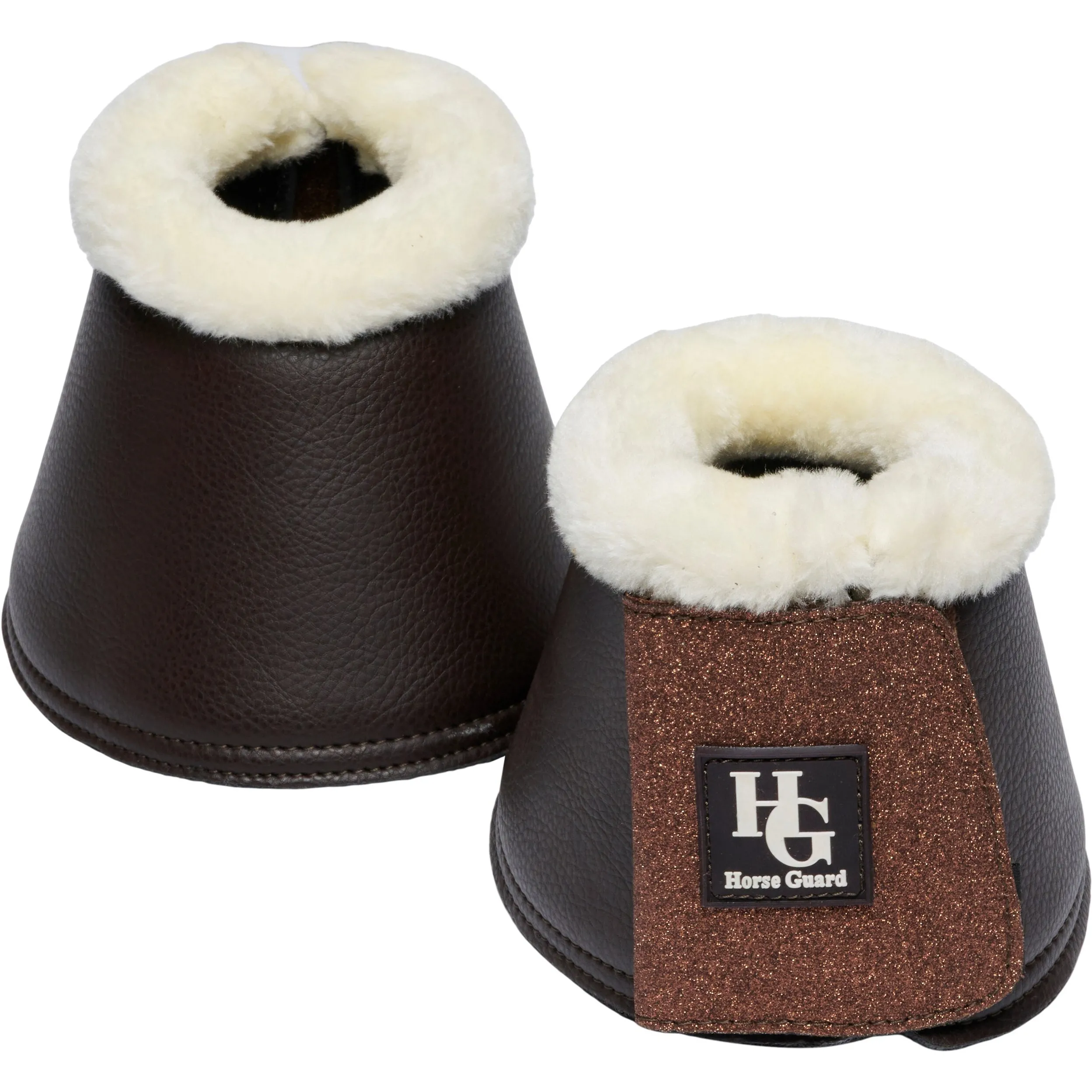 Hufglocken LEELA GLITTER braun
