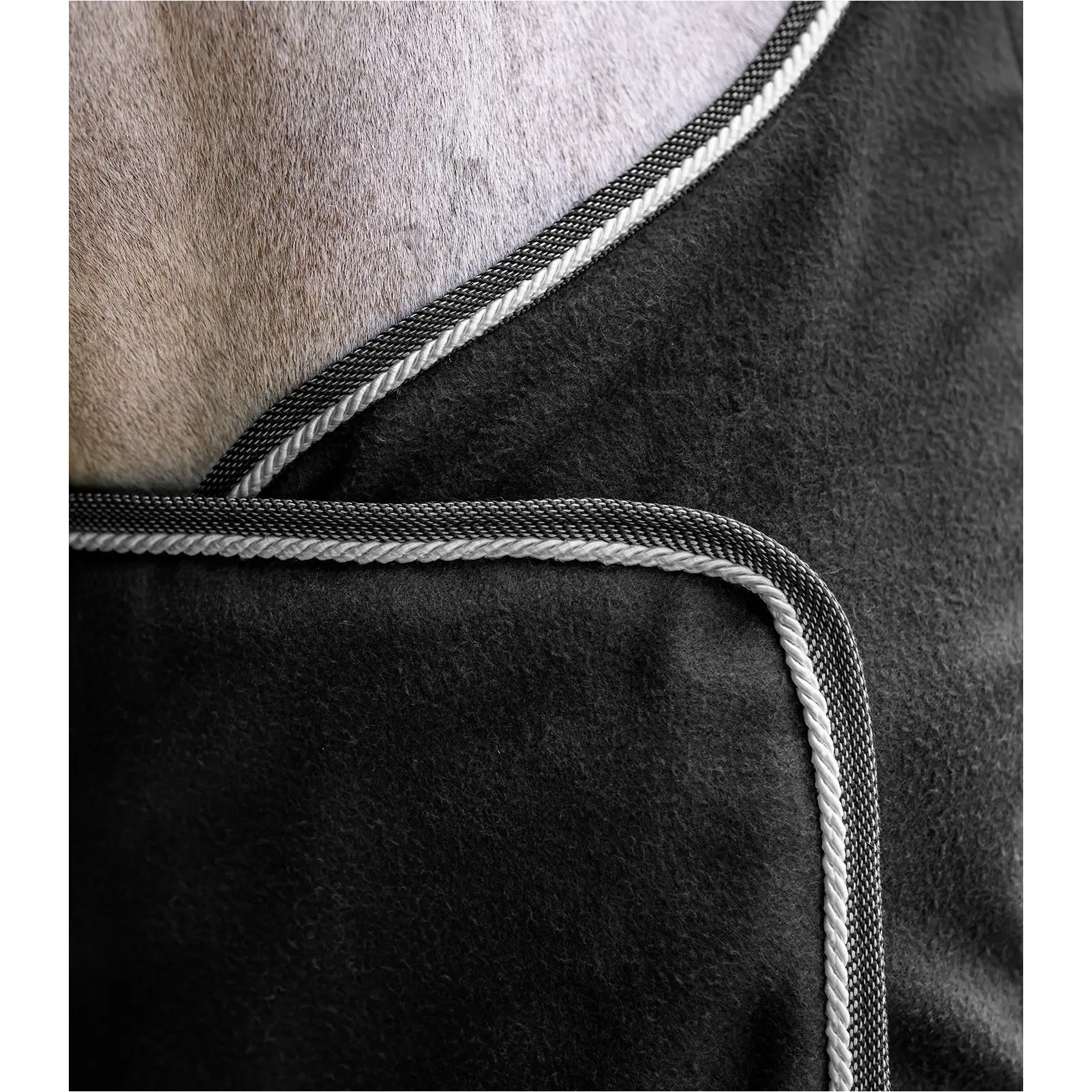 Fleece- und Sponsorendecke ECONOMIC schwarz