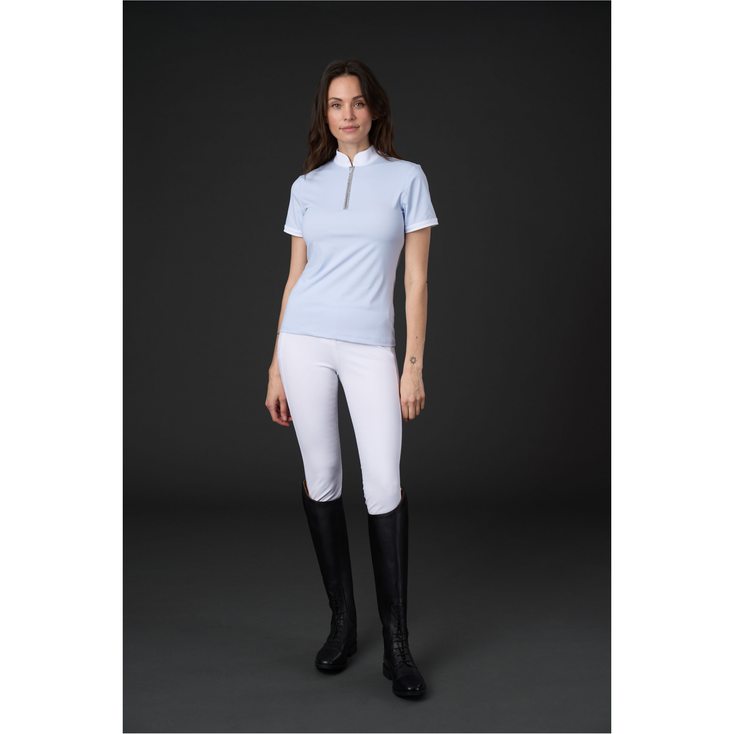 Damen Showshirt Kurzarm NICE xenon blue
