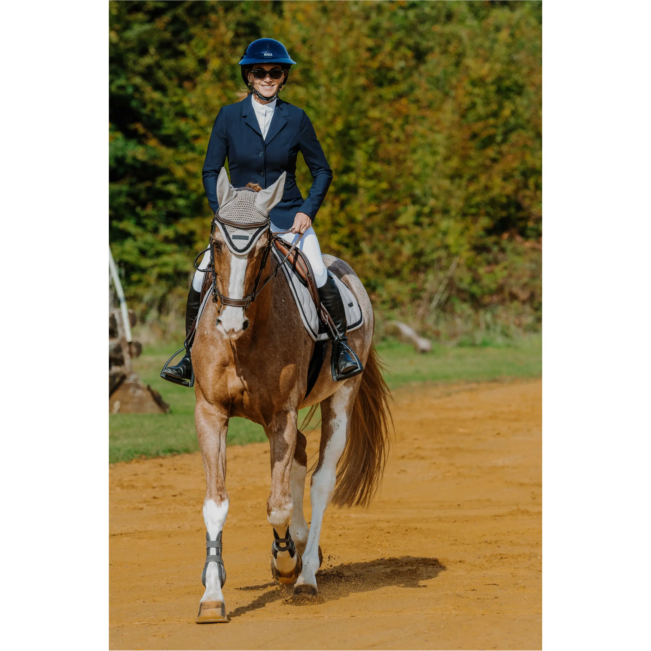 Fliegenhaube PEARL taupe Warmblut