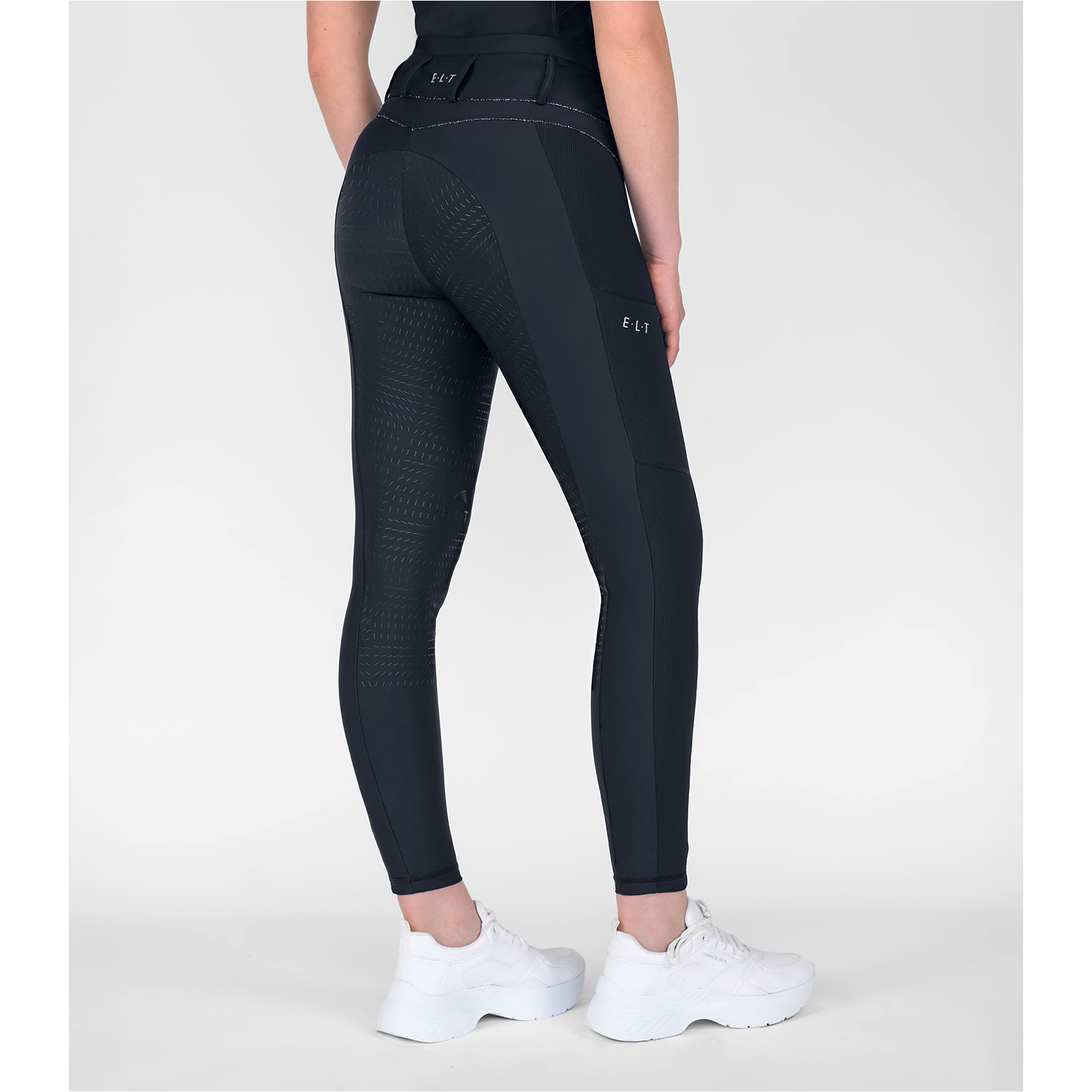 Damen Reitleggings Silikon Vollbesatz SUSANN tiefblau