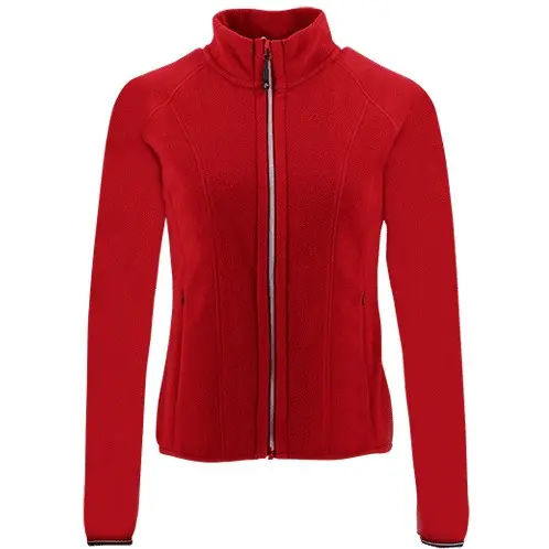 Damen Fleecejacke LENA kirschrot