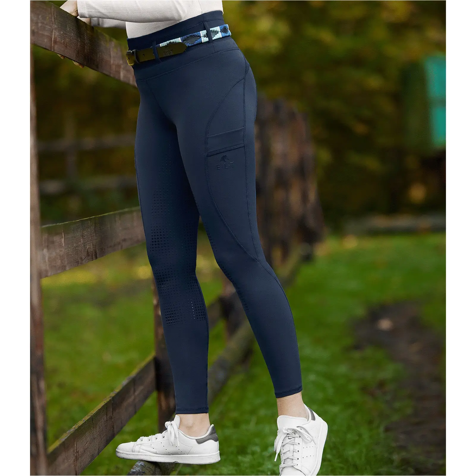 Damen Reitleggings Silikon Vollbesatz HANNA Hochbund nachtblau Damen Reitleggings Silikon Vollbesatz HANNA Hochbund nachtblau