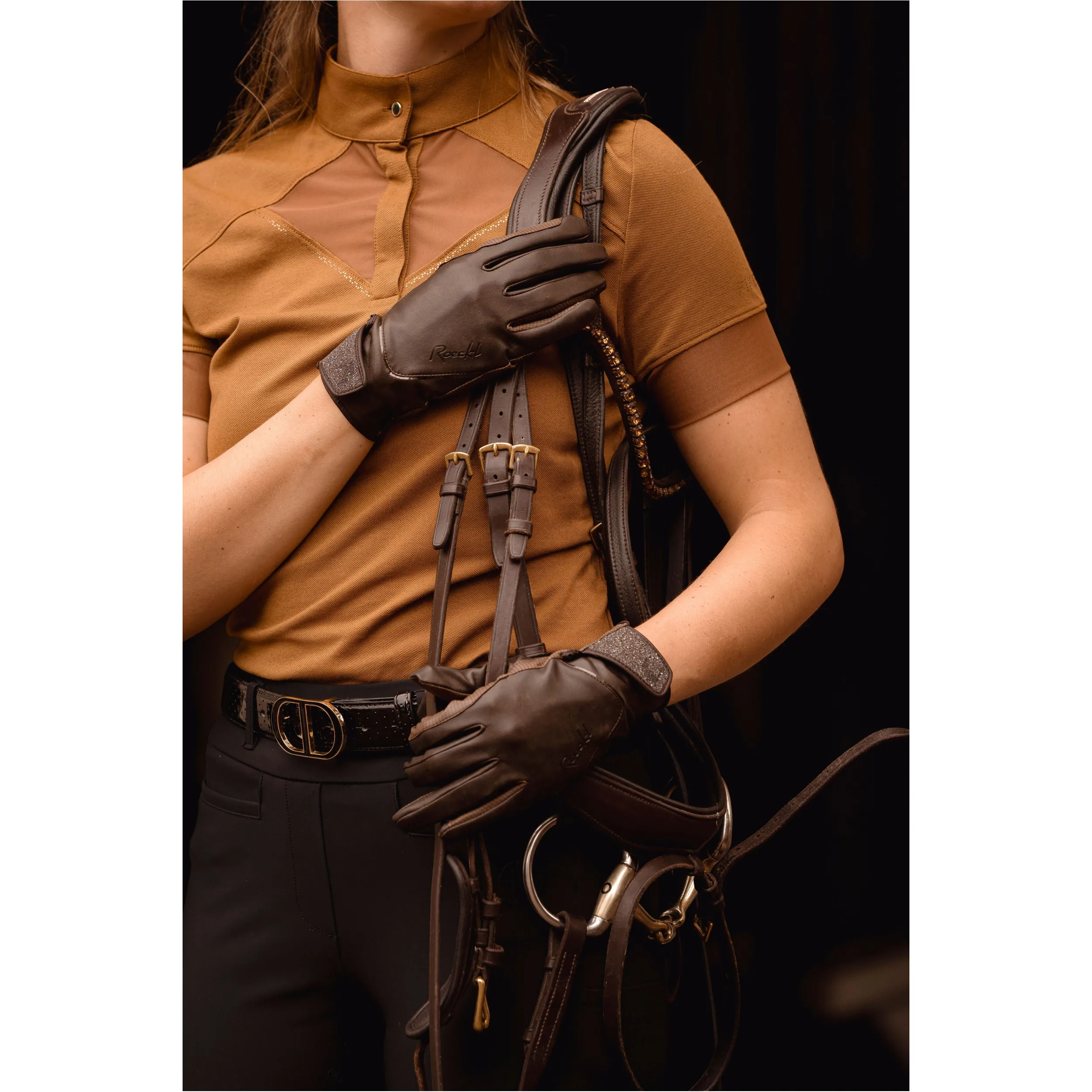 Damen Reithandschuhe LUSITA mocha antique