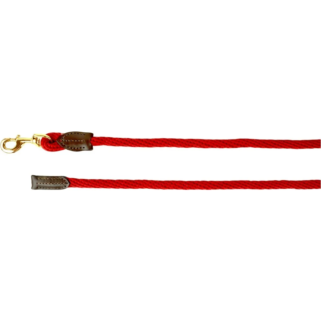 Führstrick mit Karabinerhaken CUIR rot 200cm