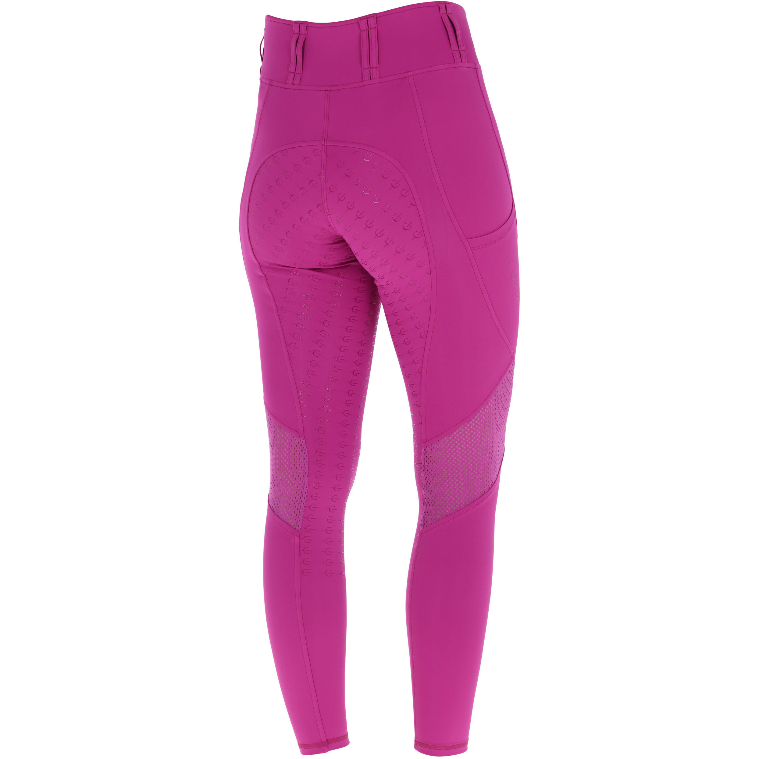 Damen Reitleggings Silikon Vollbesatz Mesh F/S 2026 light berry