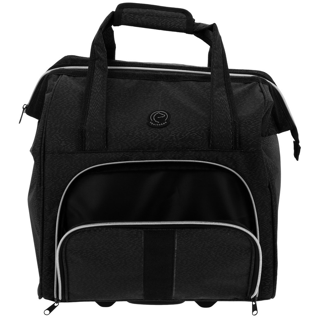 Putztasche mit Rollen schwarz
