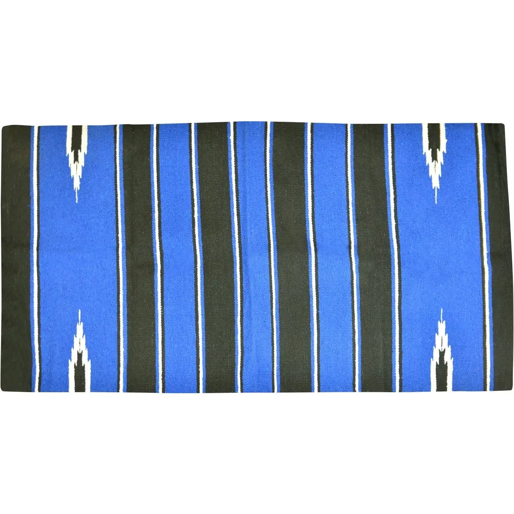 Satteldecke NAVAJO schwarz/königsblau/weiß