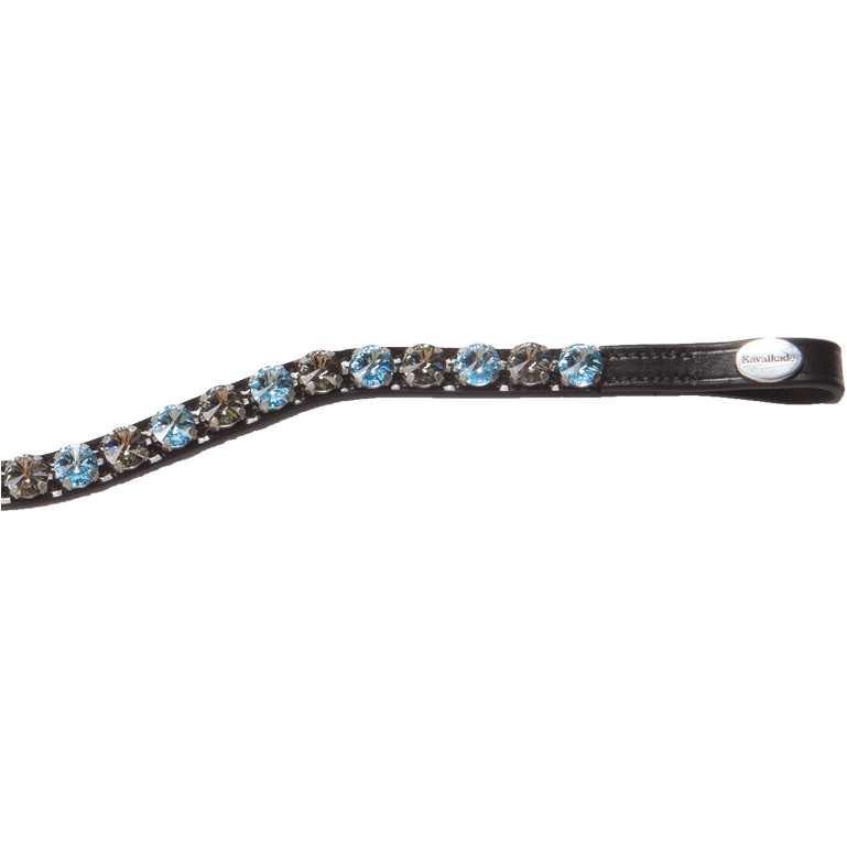 Stirnband DIAMOND schwarz/hellblau/grau