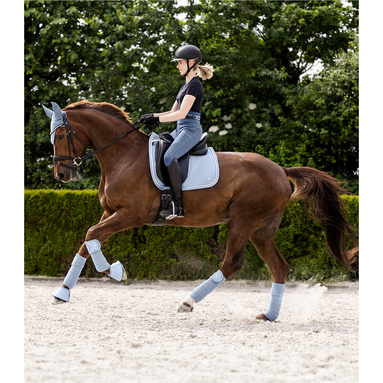 Fleecebandagen 4er Set ROM pastellblau 300cm