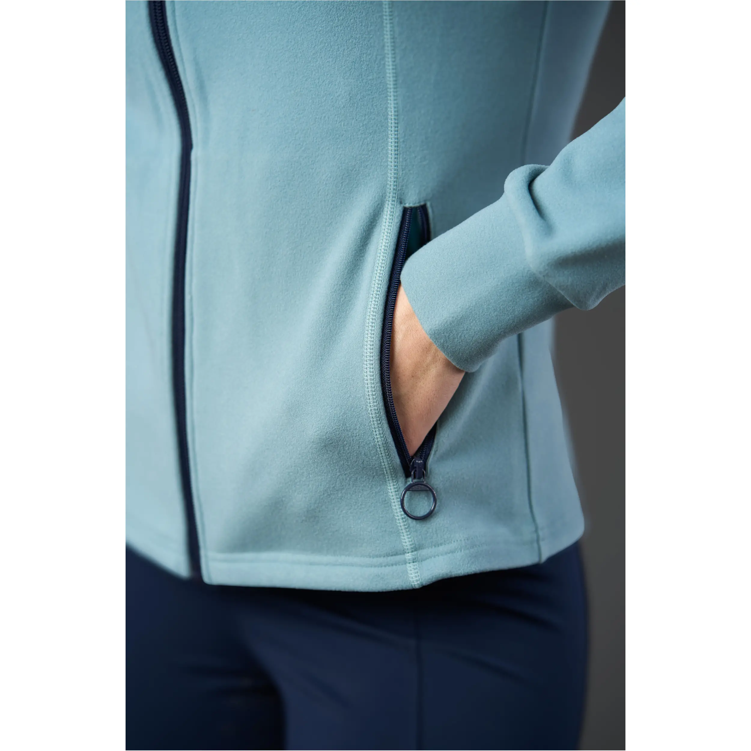 Damen Hoodie mit Reißverschluss ABIGAIL arctic