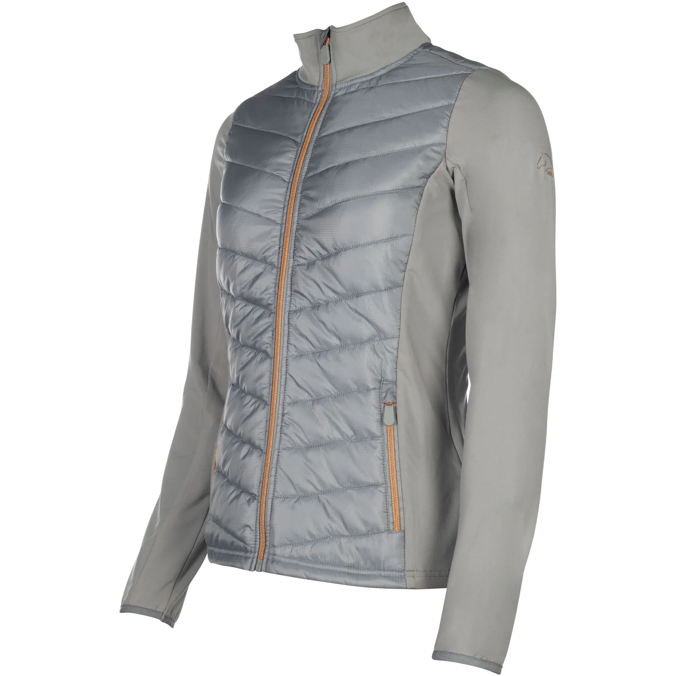 Kinder Jersey-/Nylonjacke PRAG STYLE grau/rosegold