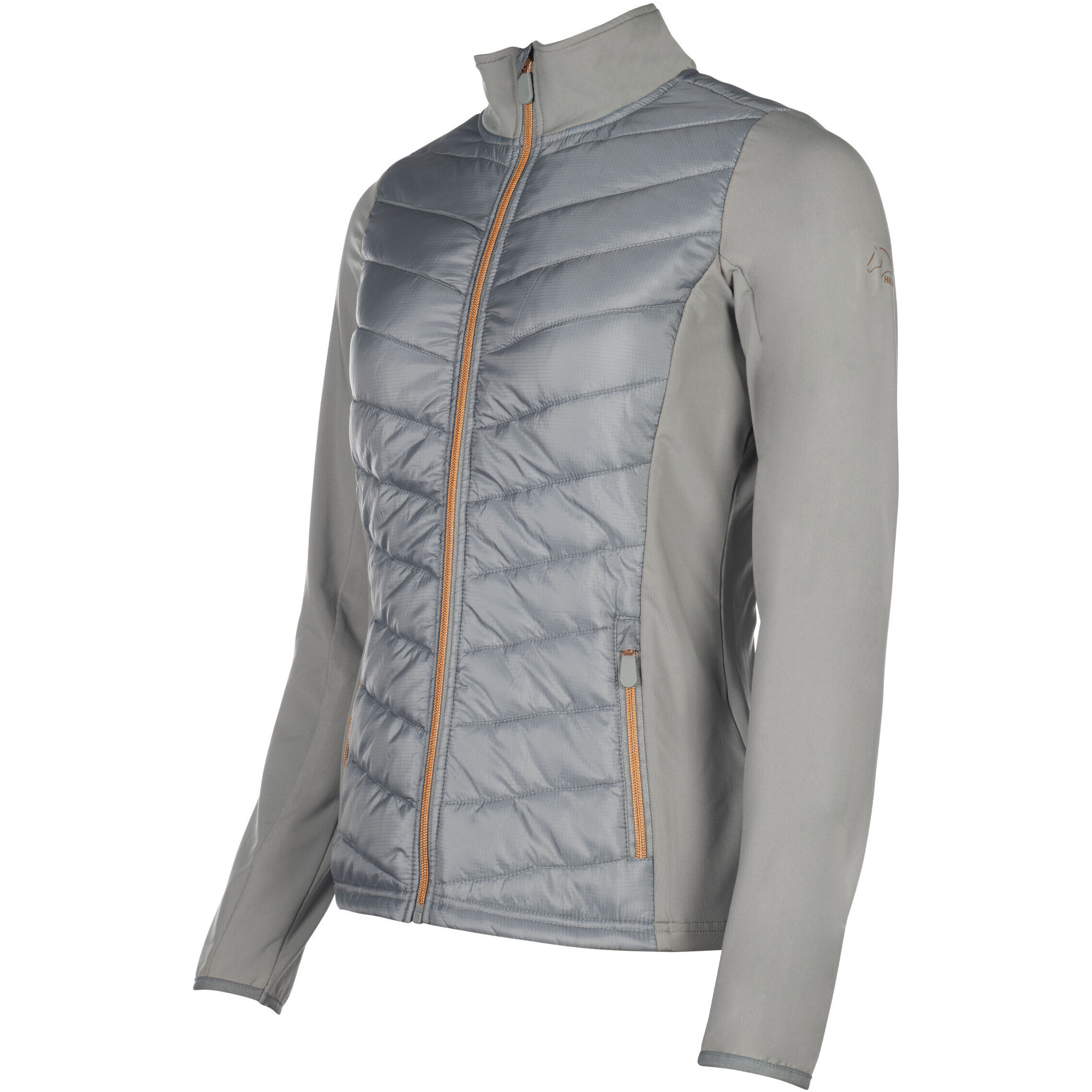 Kinder Jersey-/Nylonjacke PRAG STYLE grau/rosegold