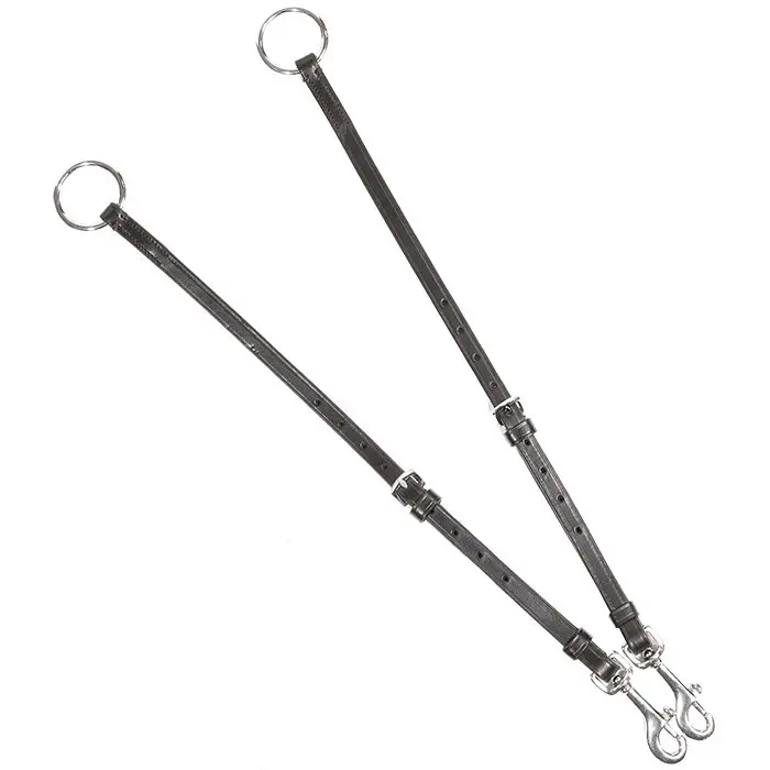 Martingalgabel mit Karabiner schwarz