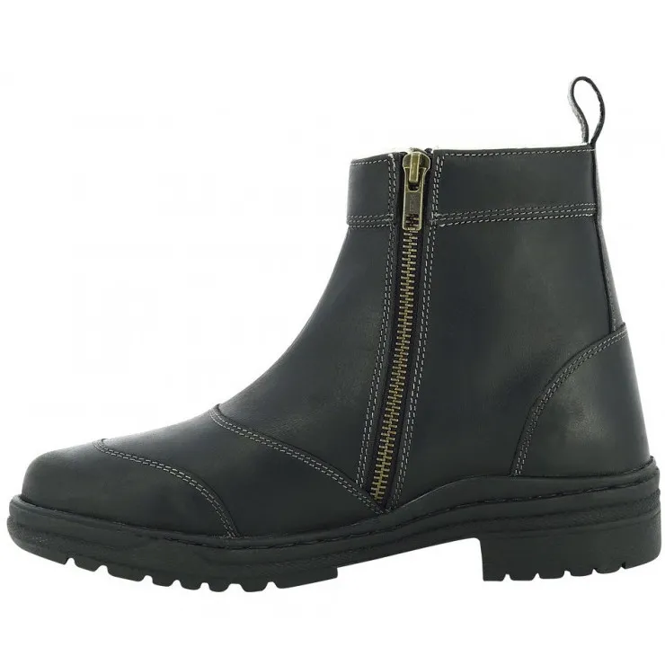 Winter Stallschuhe ZIPPER schwarz