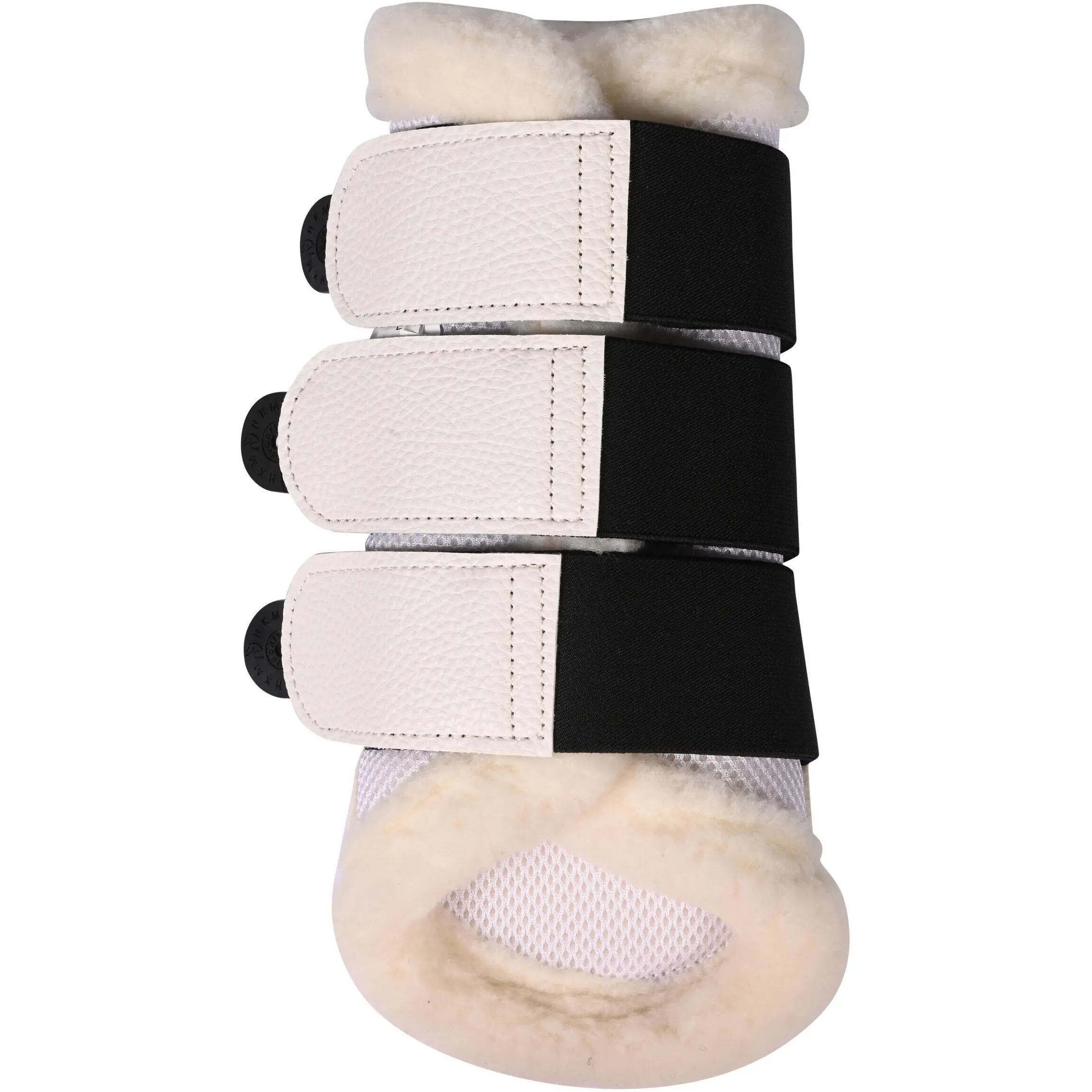 Gamaschen mit Fell COMFORT PREMIUM MESH weiß