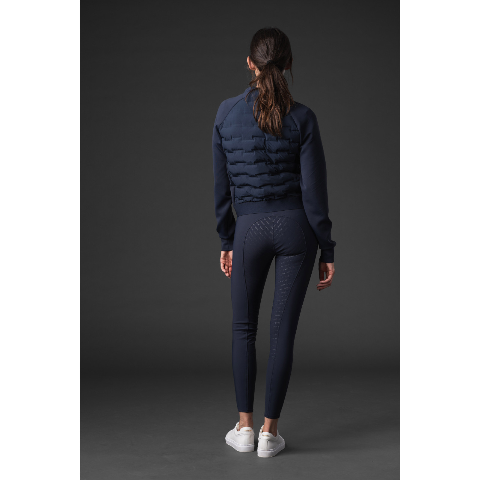 Damen Reithose Silikon Vollbesatz RIHANNA navy