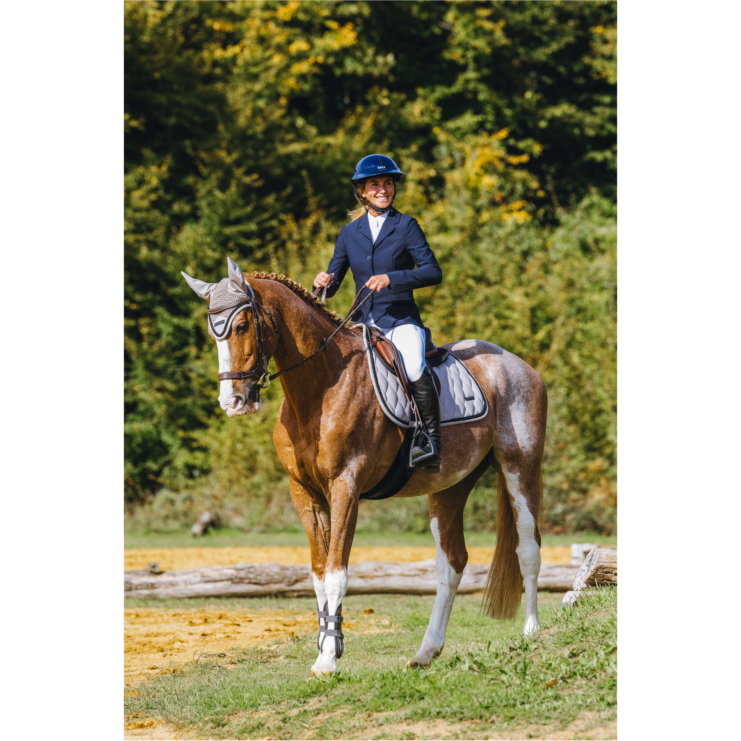 Fliegenhaube PEARL taupe Warmblut