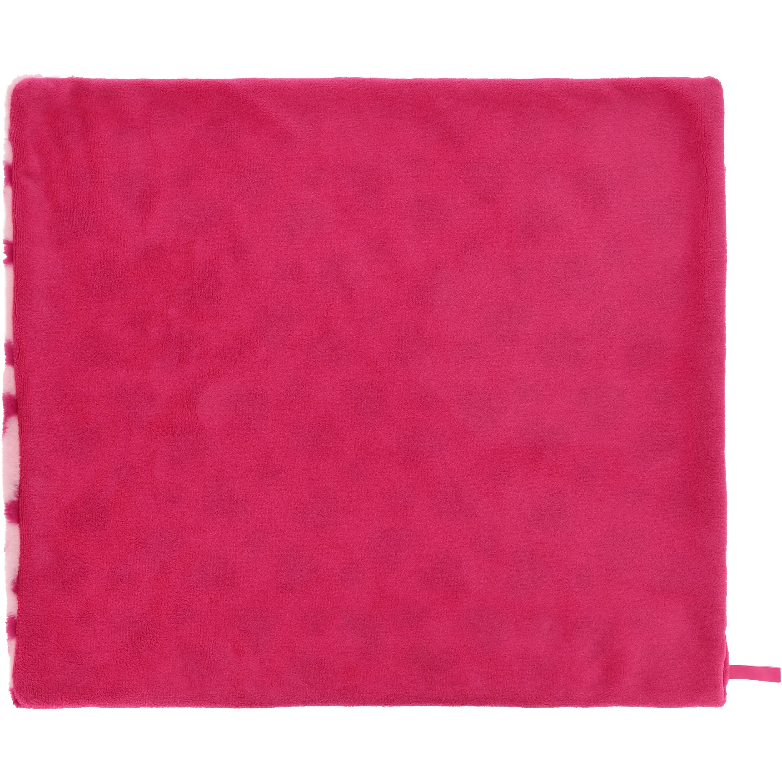 Glanztuch Je t’aime 2 Seiten rosa/fuchsia