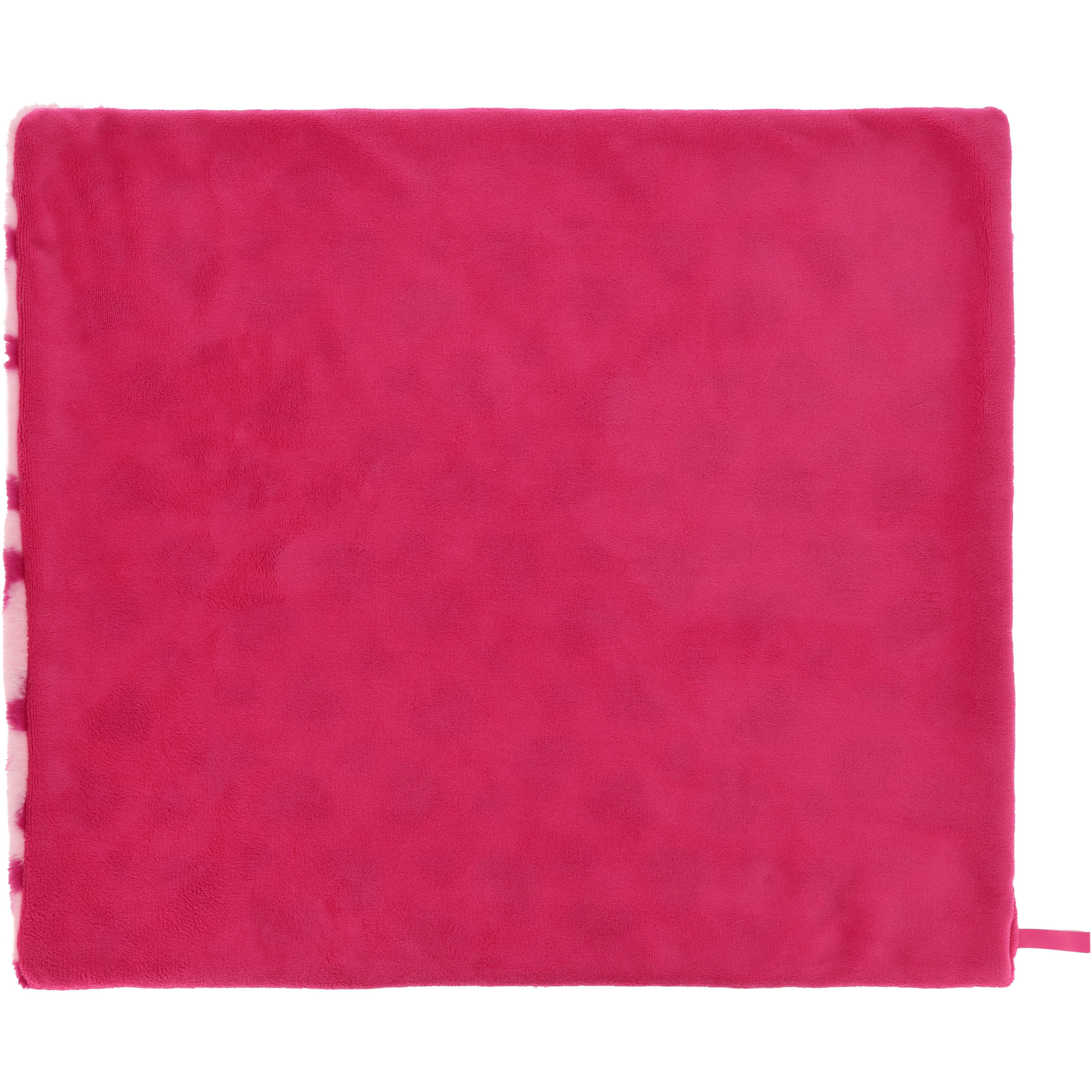 Glanztuch Je t’aime 2 Seiten rosa/fuchsia