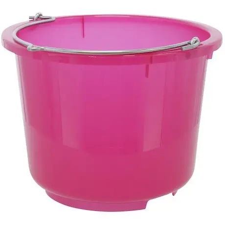 Stall- und Baueimer rosa transparent 12 Liter