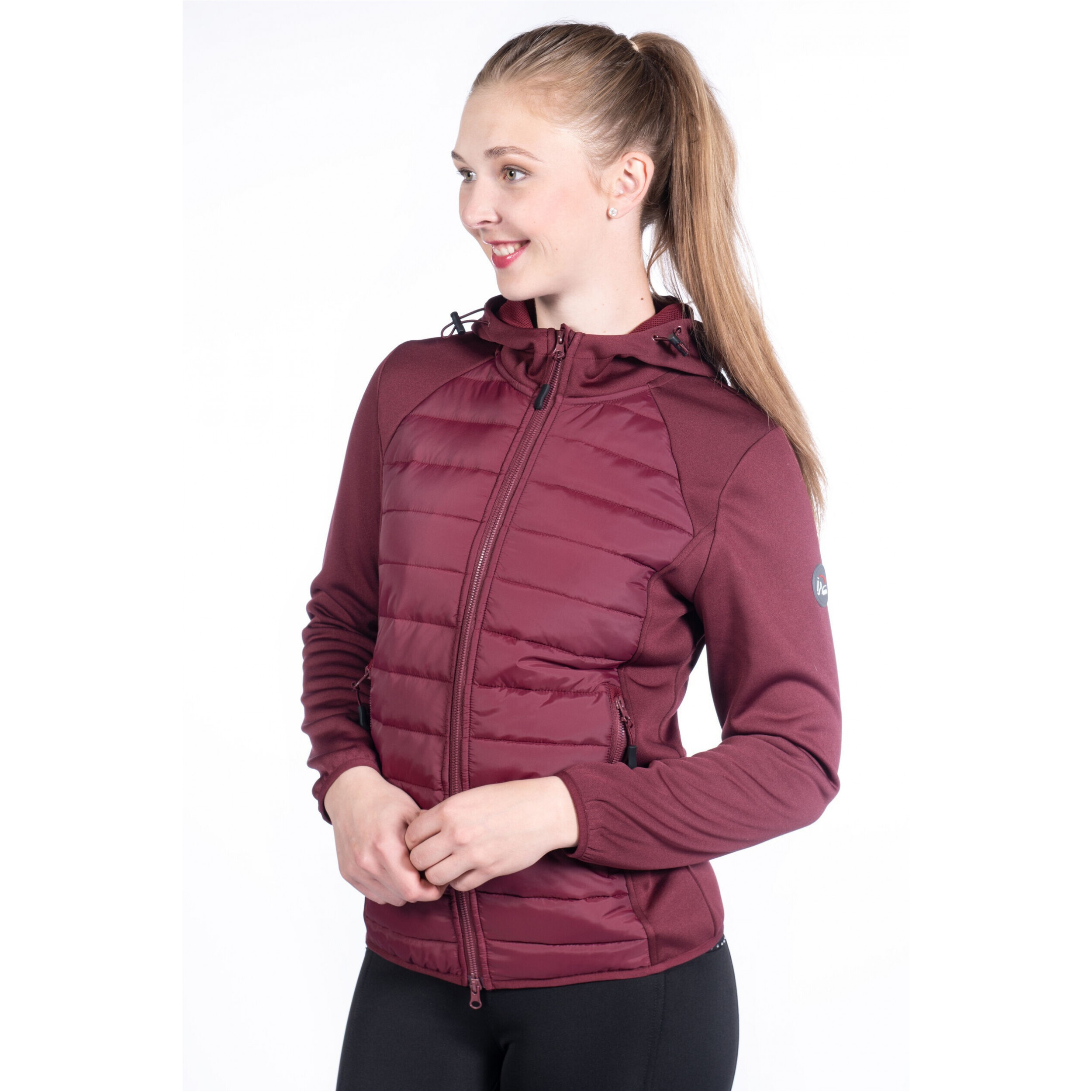 Damen Sweatjacke STYLE weinrot