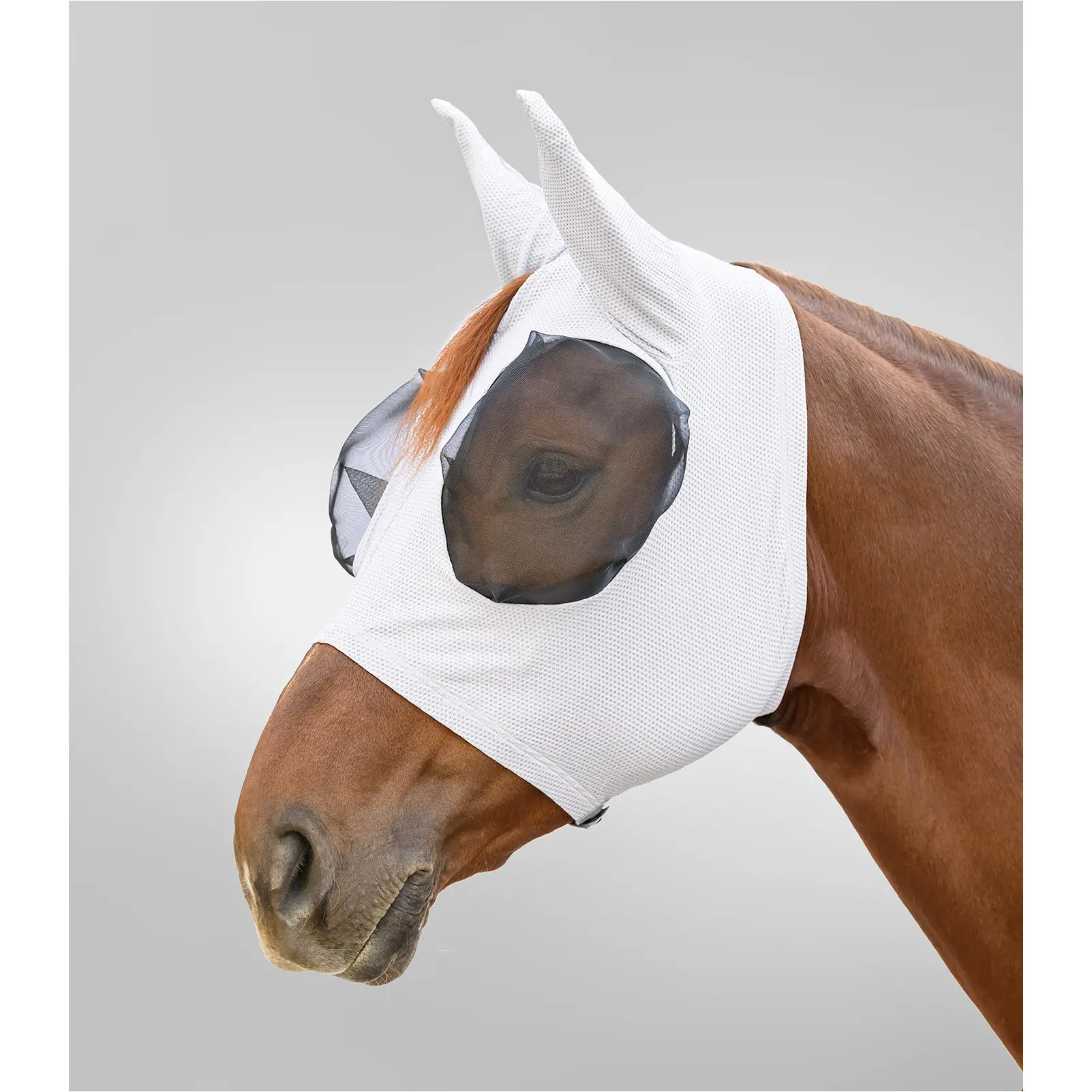 Fliegenmaske PUCK BREATH silbergrau