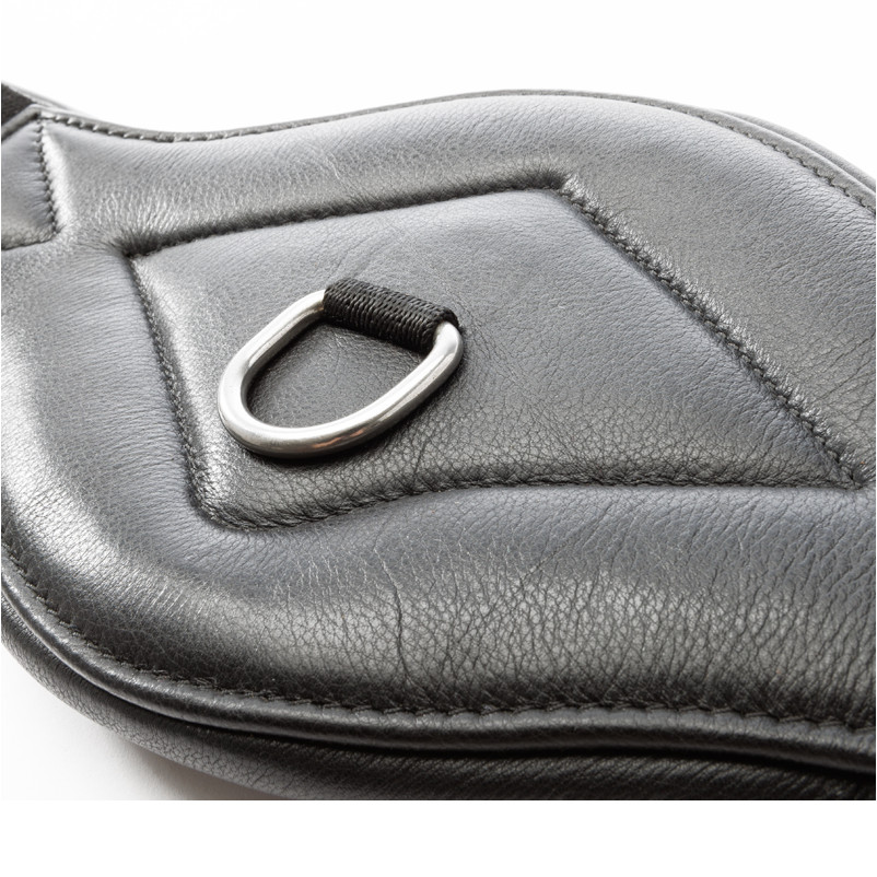 Lederkurzgurt mit Elast COMFORT Softleder schwarz Lederkurzgurt mit Elast COMFORT Softleder schwarz