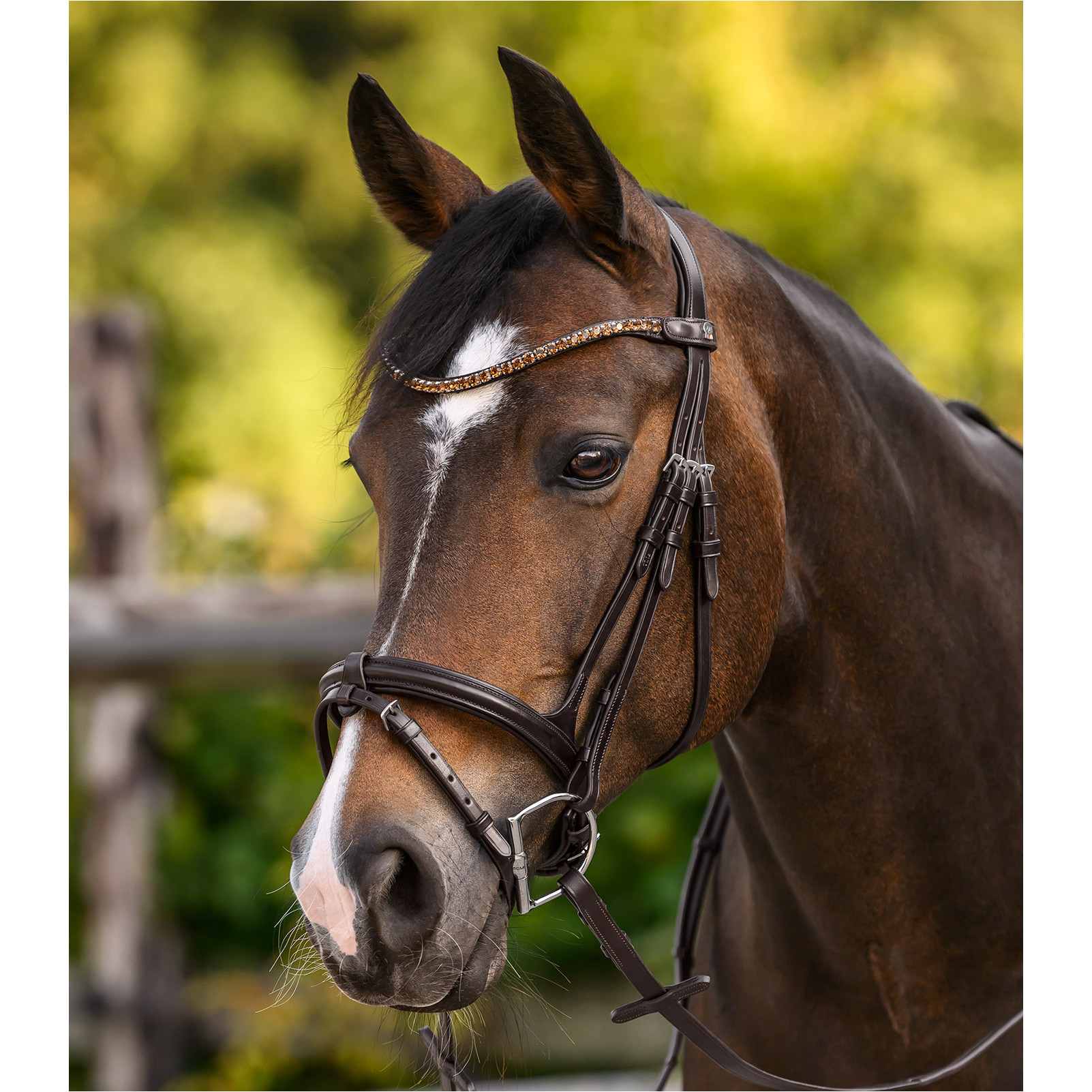 Stirnband SHINE X-Line braun/beige