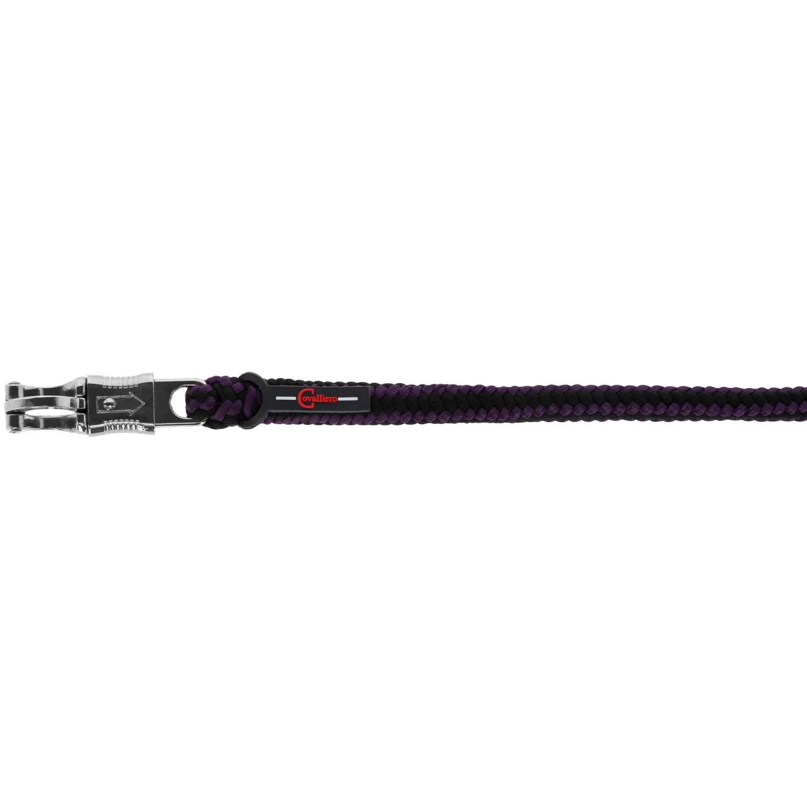 Führstrick mit Panikhaken HIPPO aubergine/anthrazit 200cm