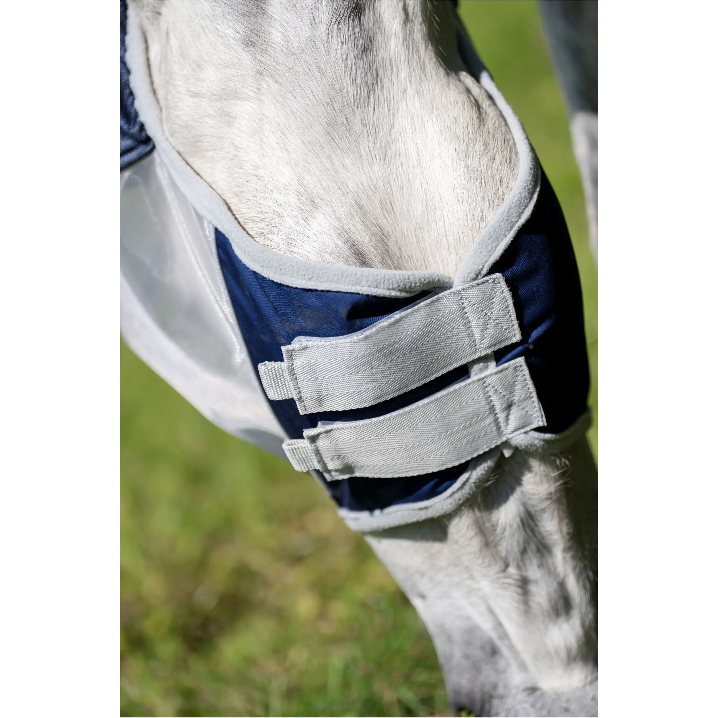 Fliegenmaske AMIGO Shield Flymask navy/silver