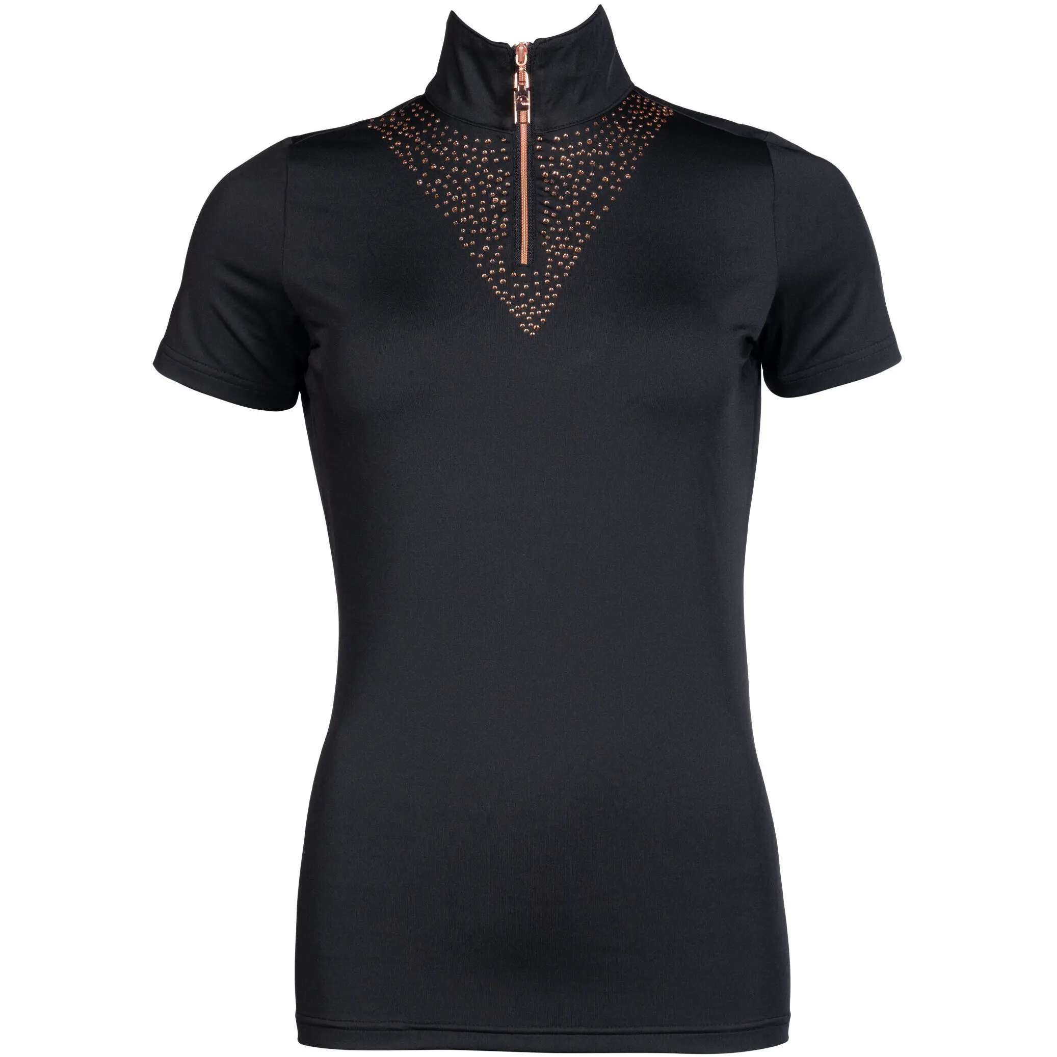 Damen Funktionsshirt ROSEGOLD GLAMOUR STYLE schwarz