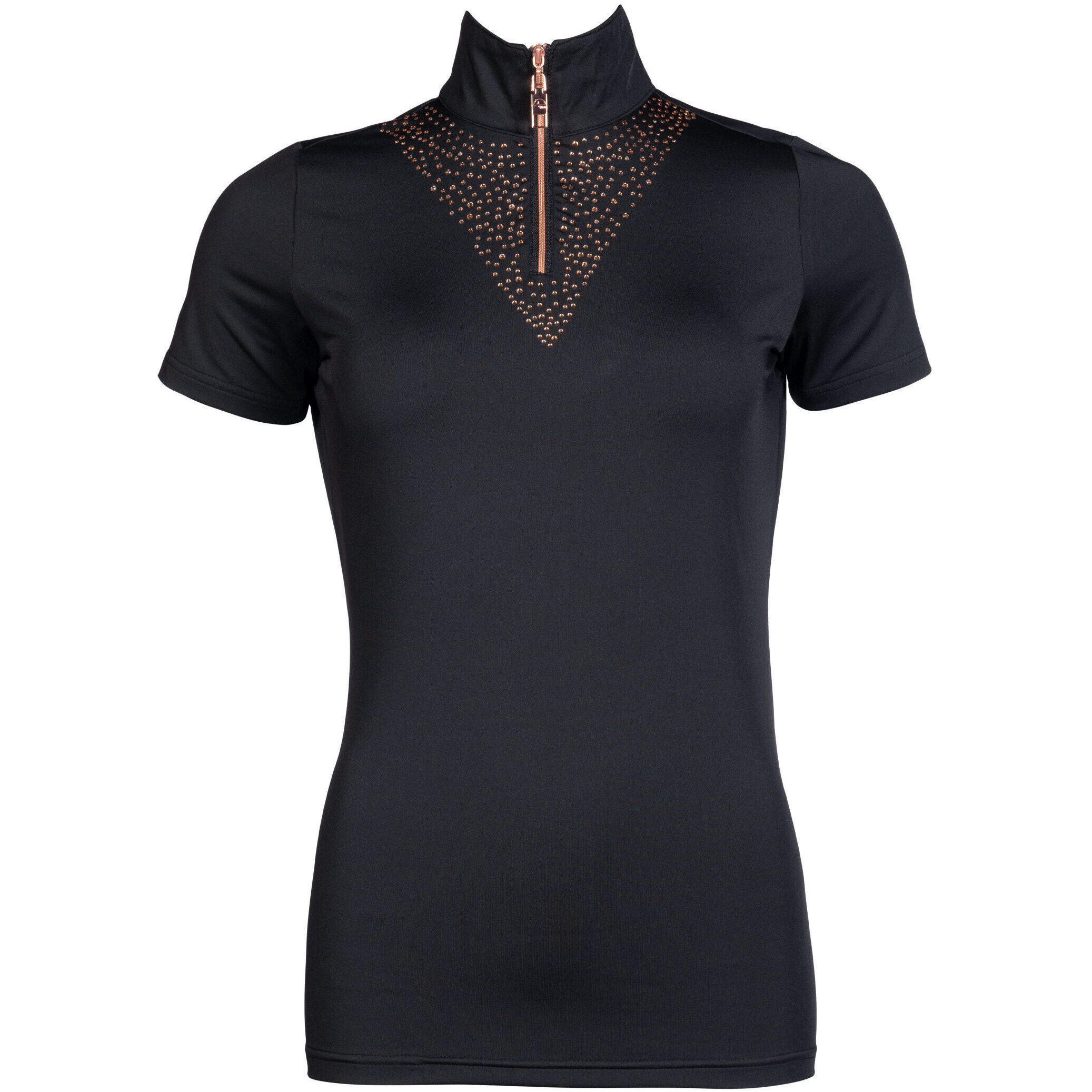Damen Funktionsshirt ROSEGOLD GLAMOUR STYLE schwarz