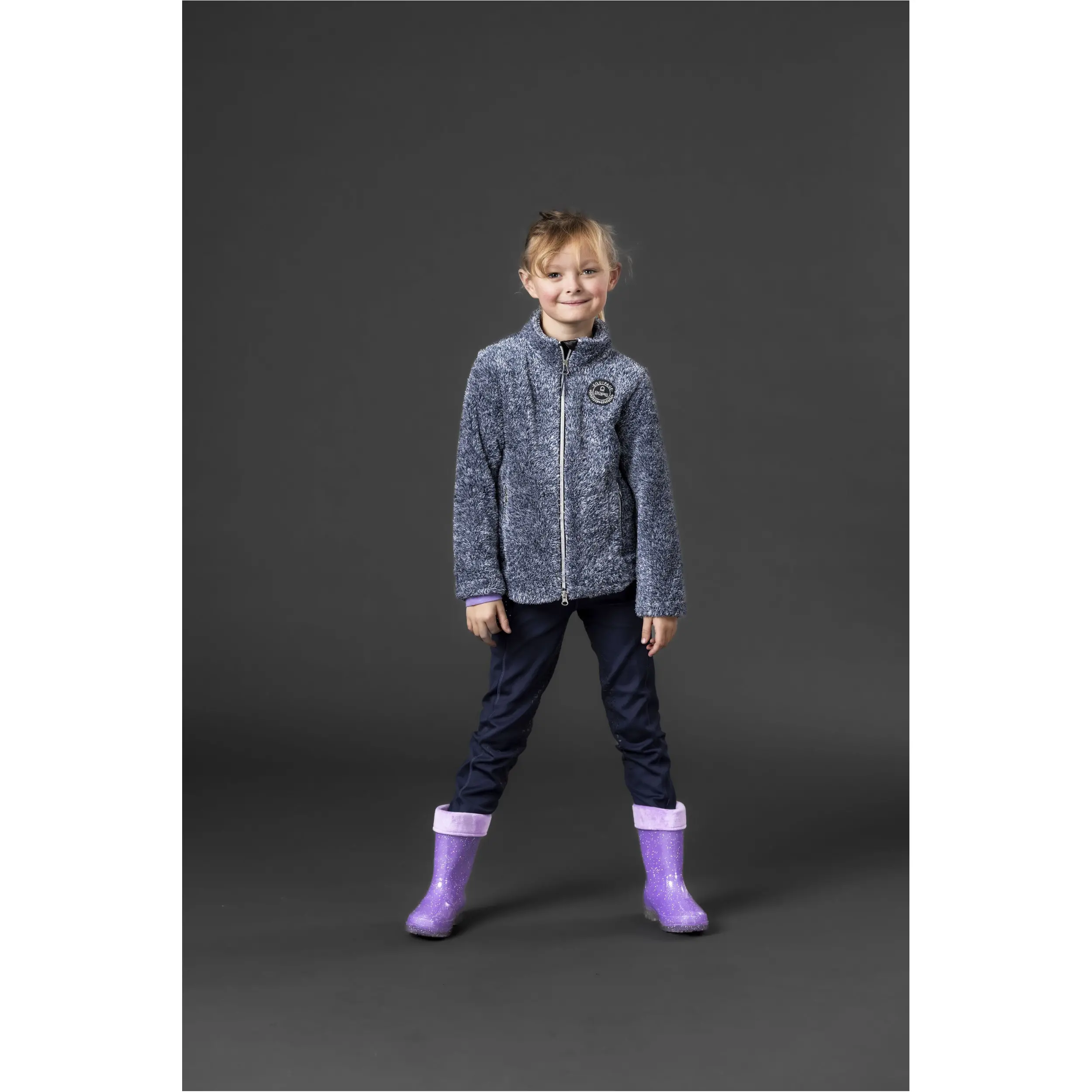 Kinder Reitjacke MILES blue fog