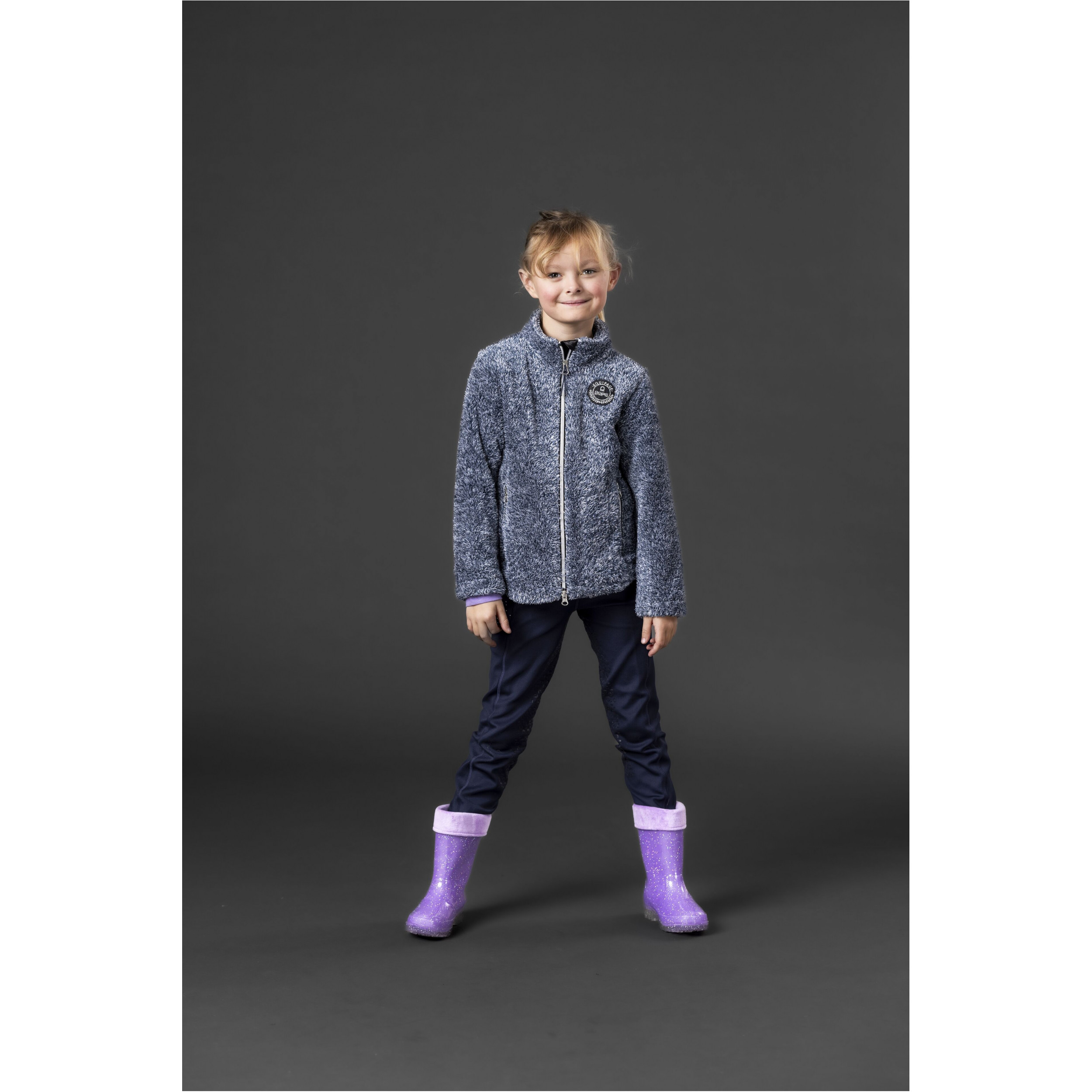 Kinder Reitjacke MILES blue fog