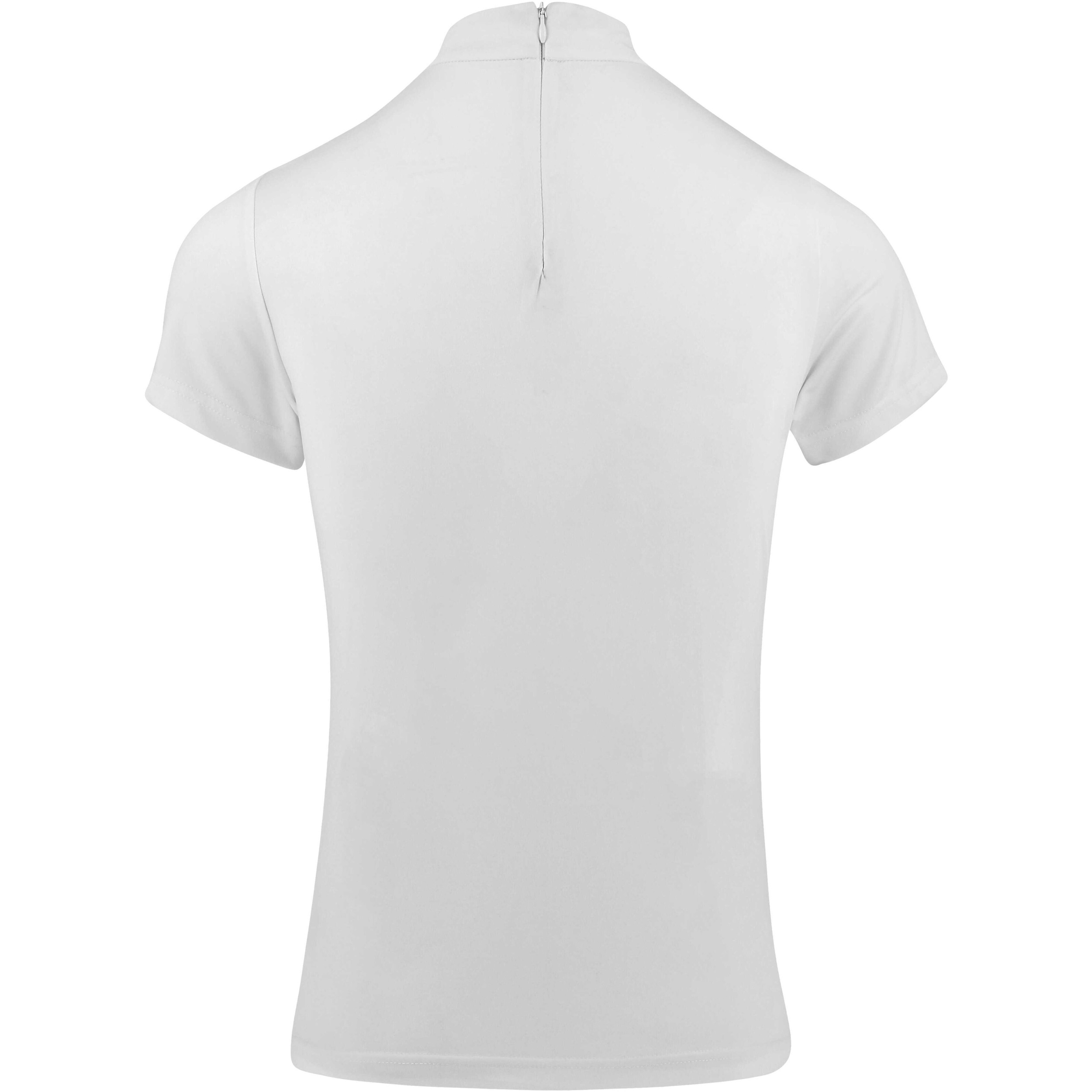 Damen Turnierpolo mit Strassverzierung DORLA weiß Damen Turnierpolo mit Strassverzierung DORLA weiß