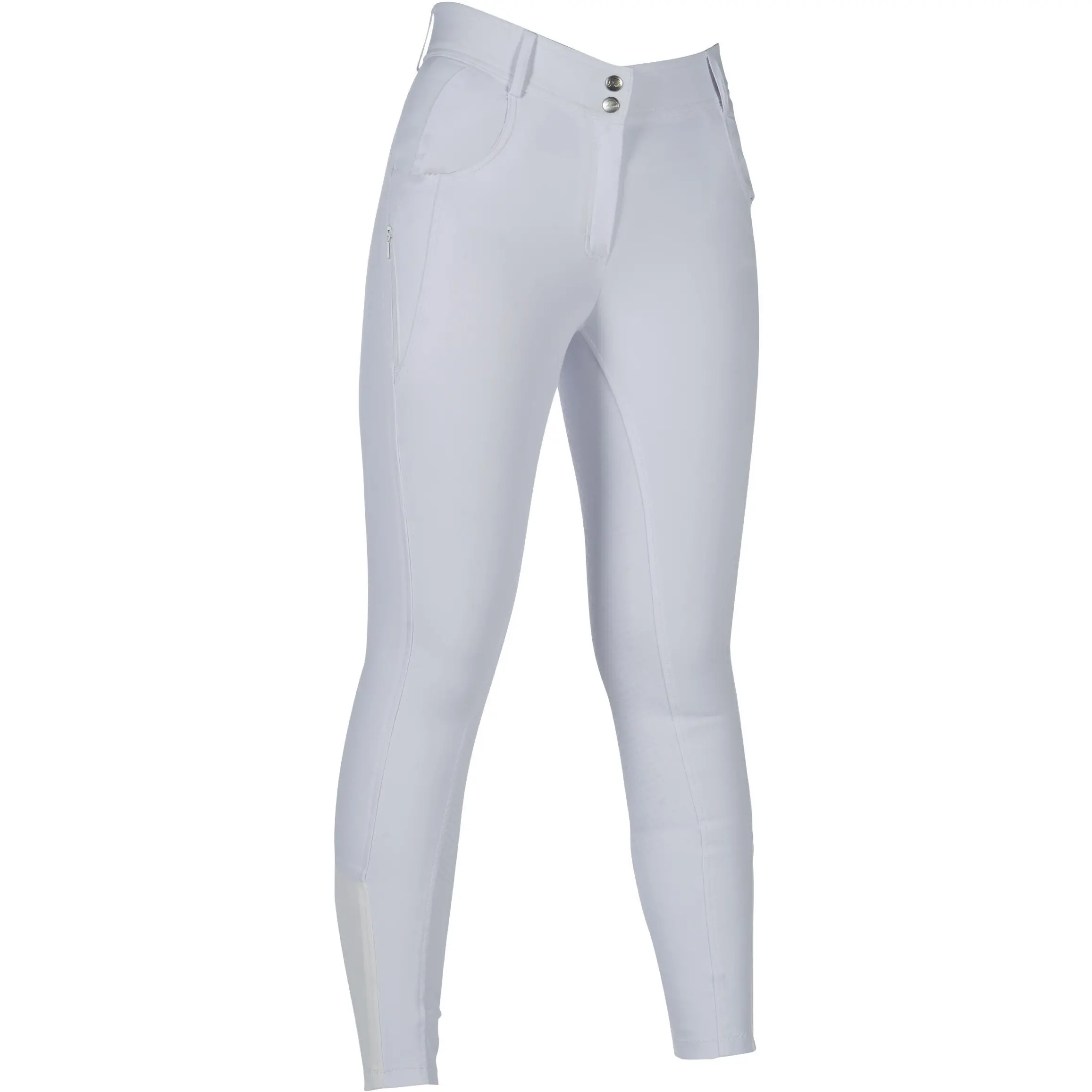 Damen Reithose Silikon Vollbesatz ARI MID RISE weiß