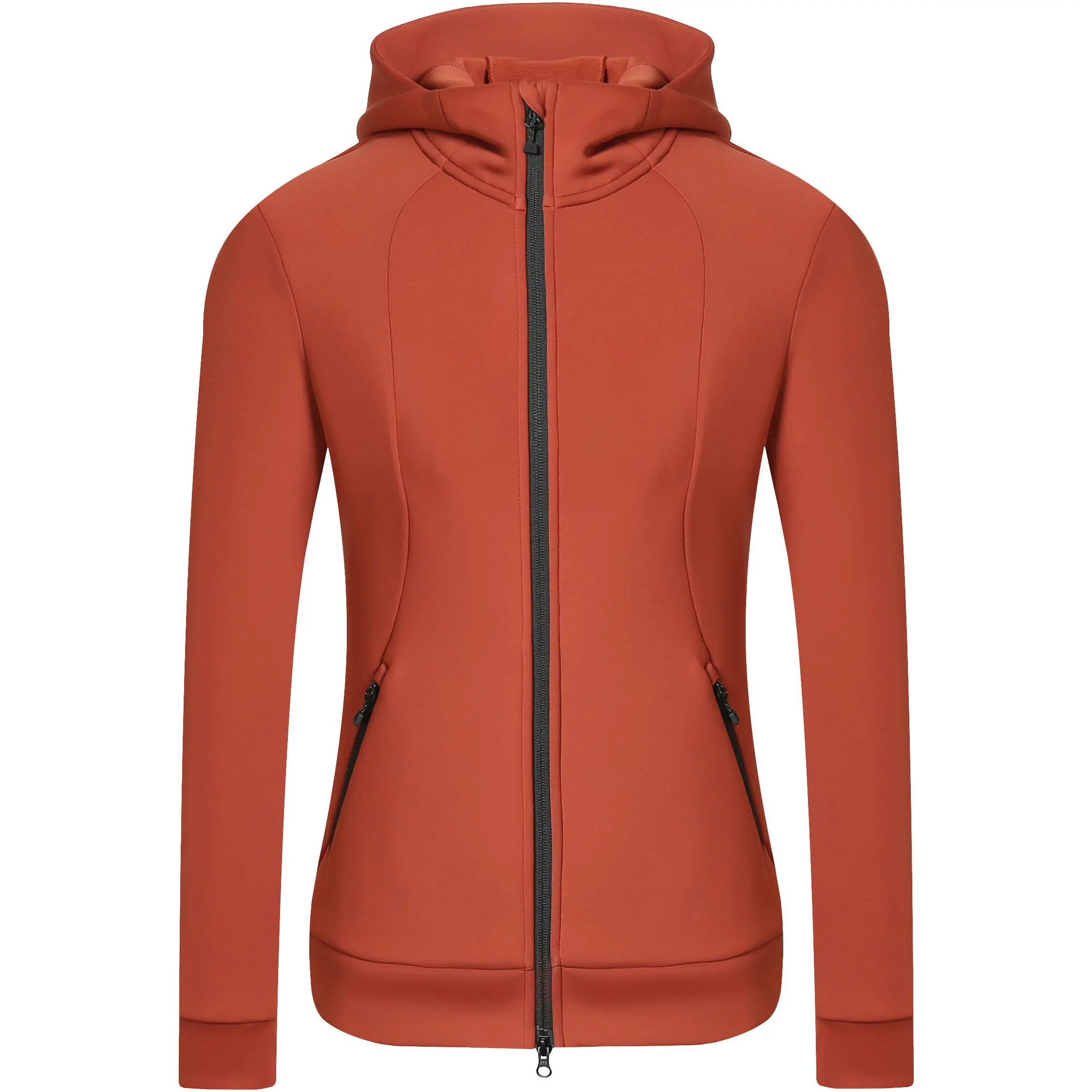 Damen Hoodyjacke H/W 2025 rust